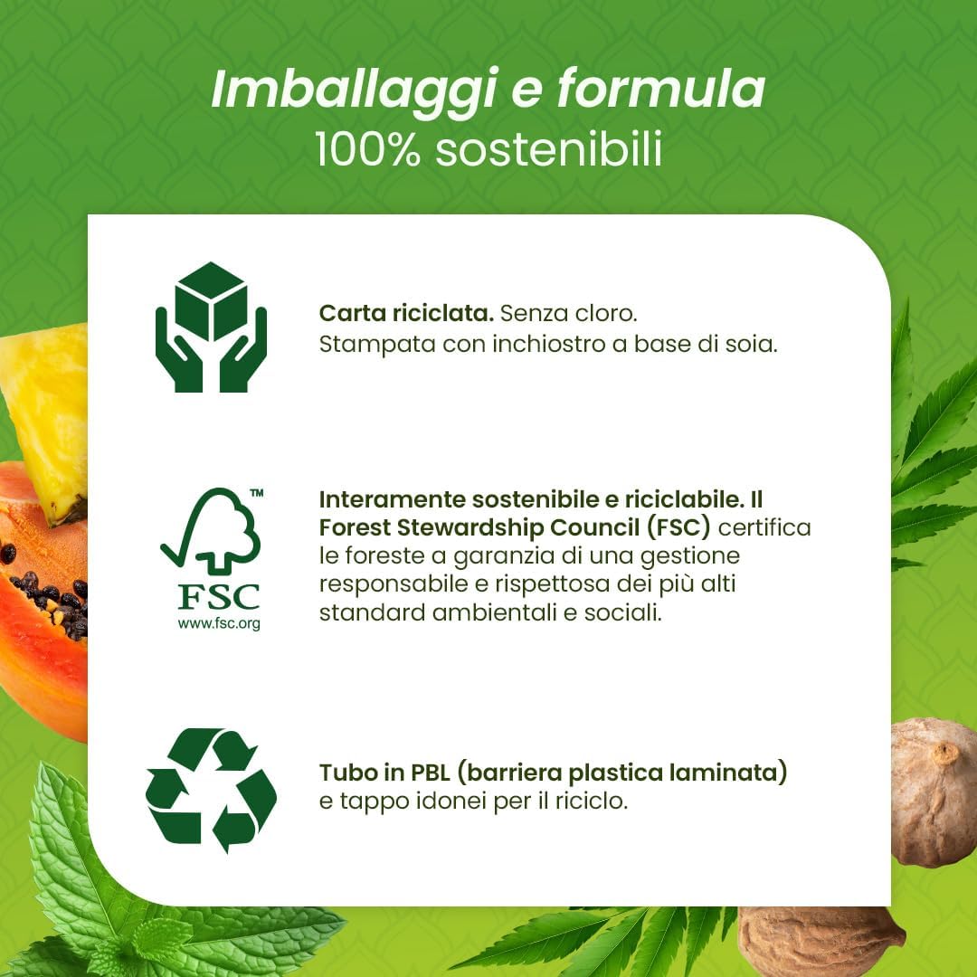 Detalle de Himalaya Botanique Whitening Complete Care Toothpaste con Attivi Bio alla Menta Piperita – 75 ml