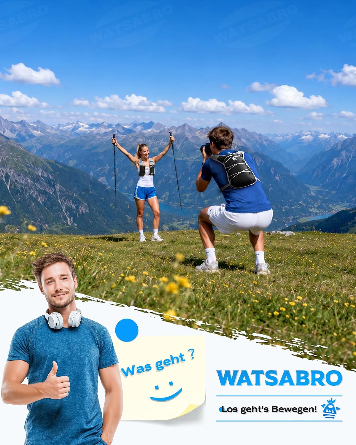 Thumbnail 6 de WATSABRO Laufweste 5L – Leicht, verstellbar und atmungsaktiv für Damen und Herren