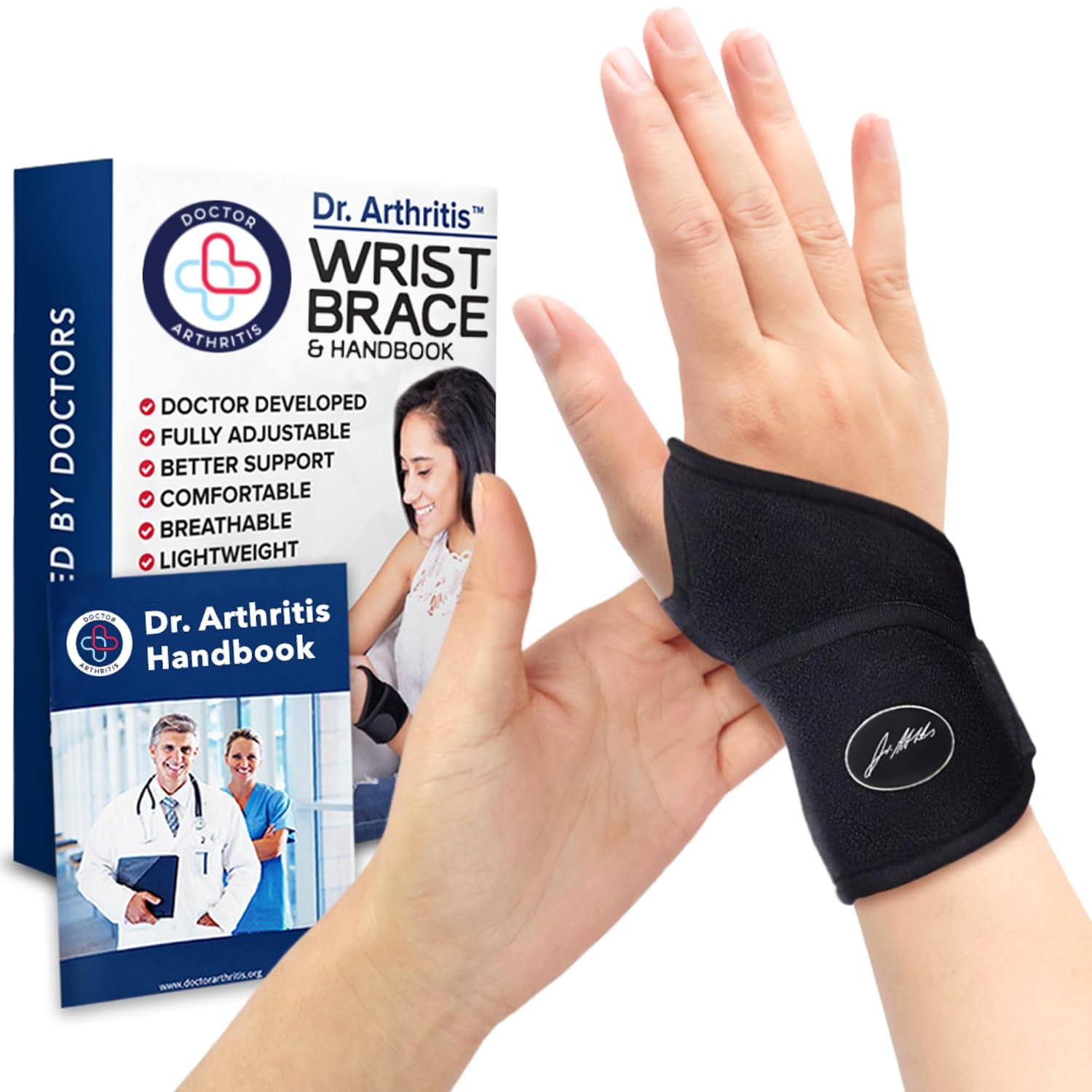 Detalle de Wrist Brace with Copper-Infused Nylon