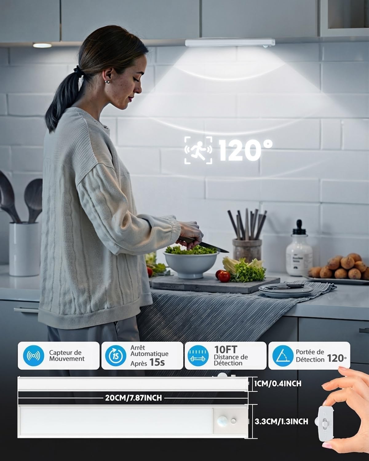 Thumbnail 3 de KALAHOL Under Cabinet Lights with Motion Sensor