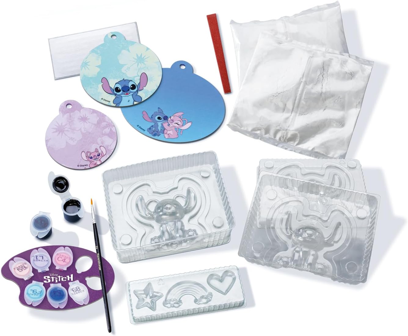 Detalle de Ravensburger Be Creative Maxi Stitch – kit creativi in gesso con stampi e colori, per bambini dai 7 anni