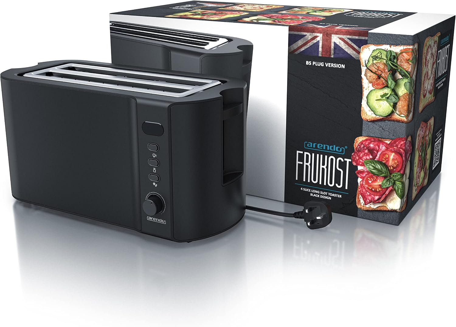 Thumbnail 6 de Arendo Frukost 4-slice long slot toaster with 6 settings 🍞