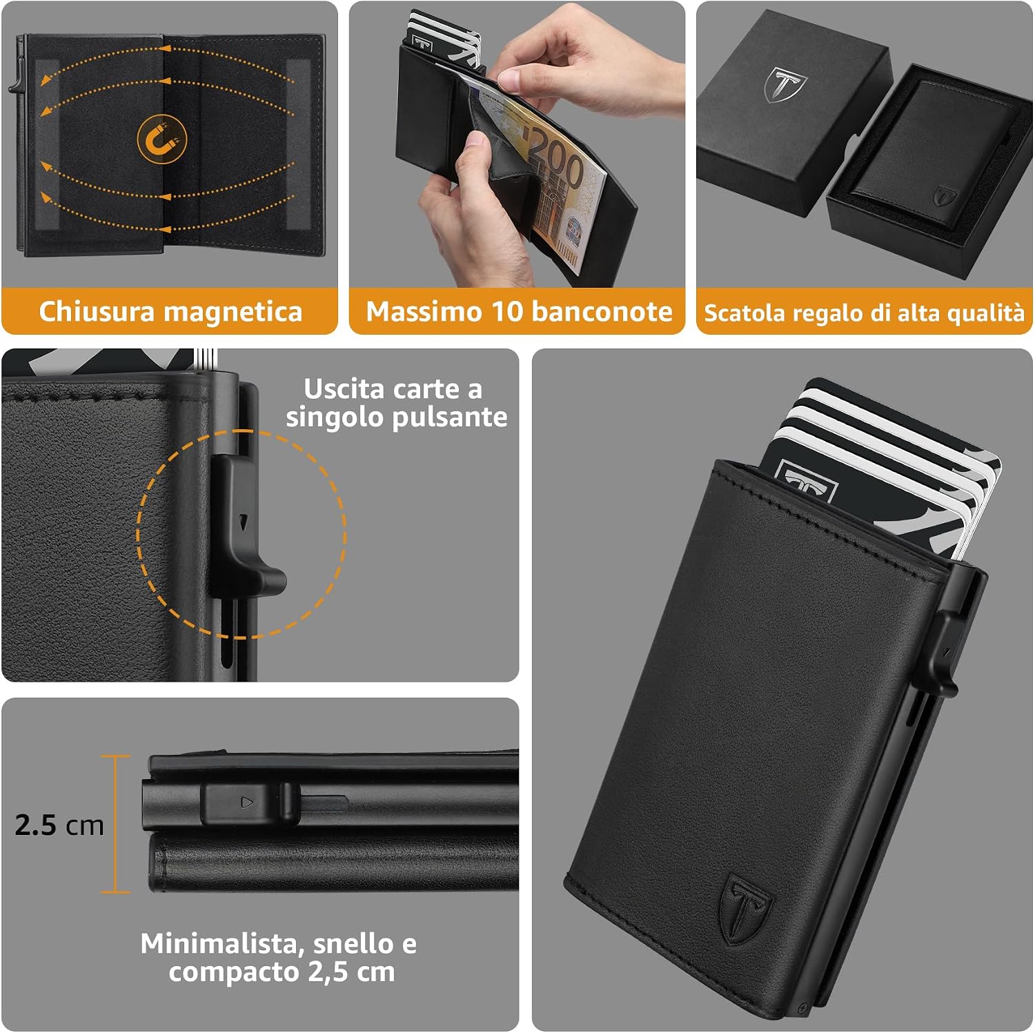 Detalle 2 de TENBST Portafoglio Slim 10 cm 💼
