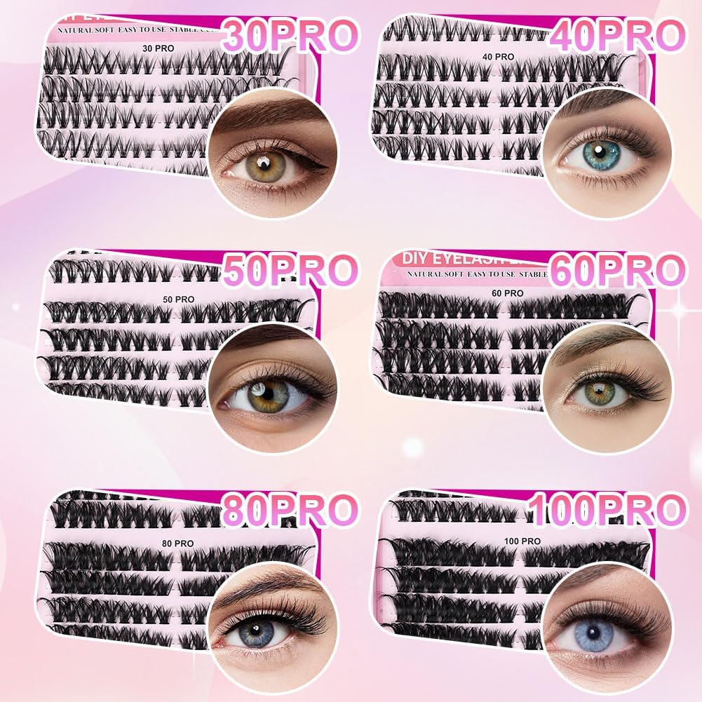 Thumbnail 3 de AOMIG Cat Eye individuele wimperextensions, 540 clusters van 8–16 mm