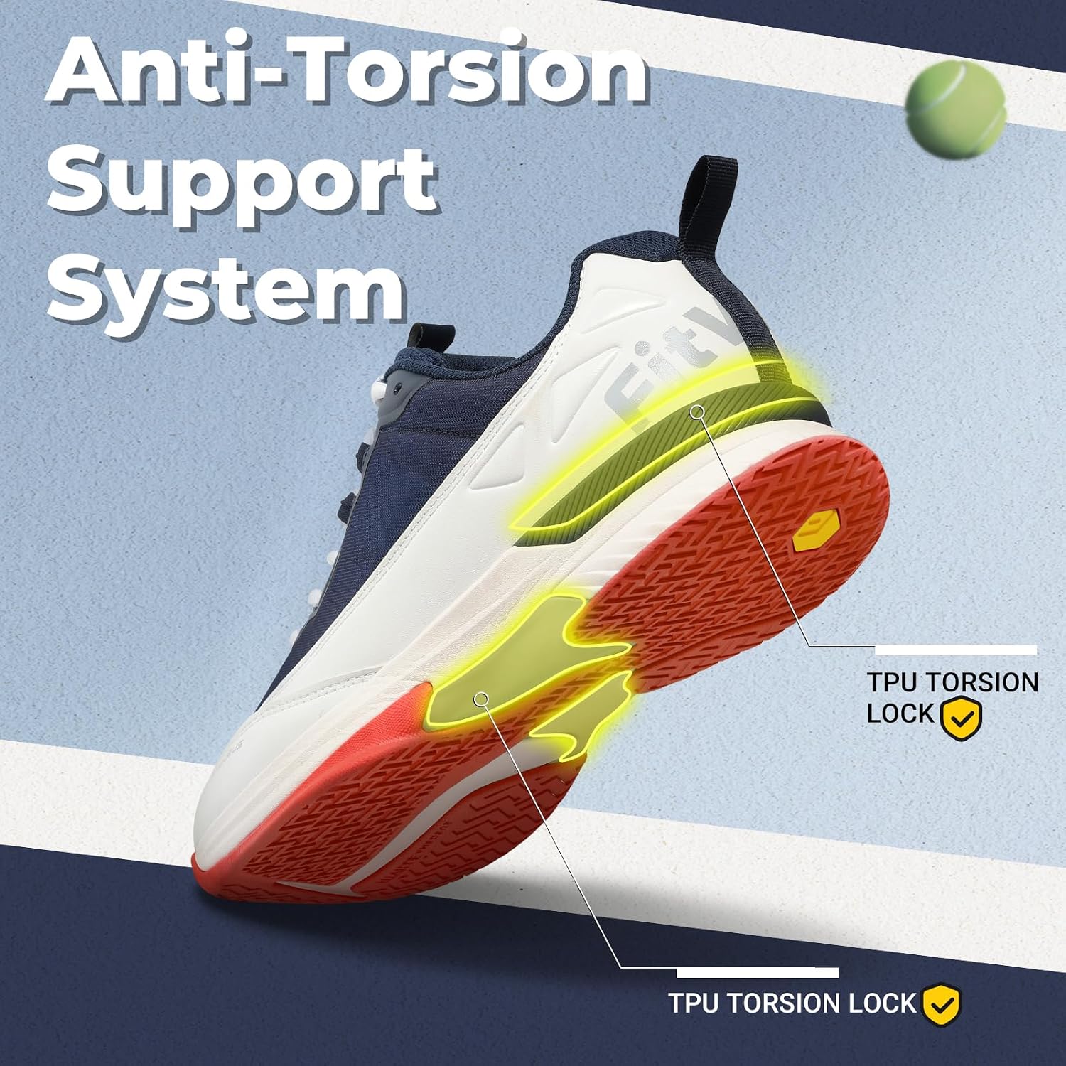 Detalle 2 de FitVille Wide Tennis Shoes 2026 🏸