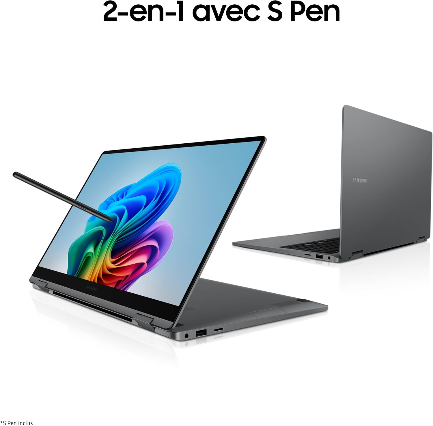 Thumbnail 6 de Samsung Galaxy Book5 360 15,6" Copilot+PC (2-en-1 convertible) – Core Ultra 7, 16 Go RAM, 1 To, clavier AZERTY FR