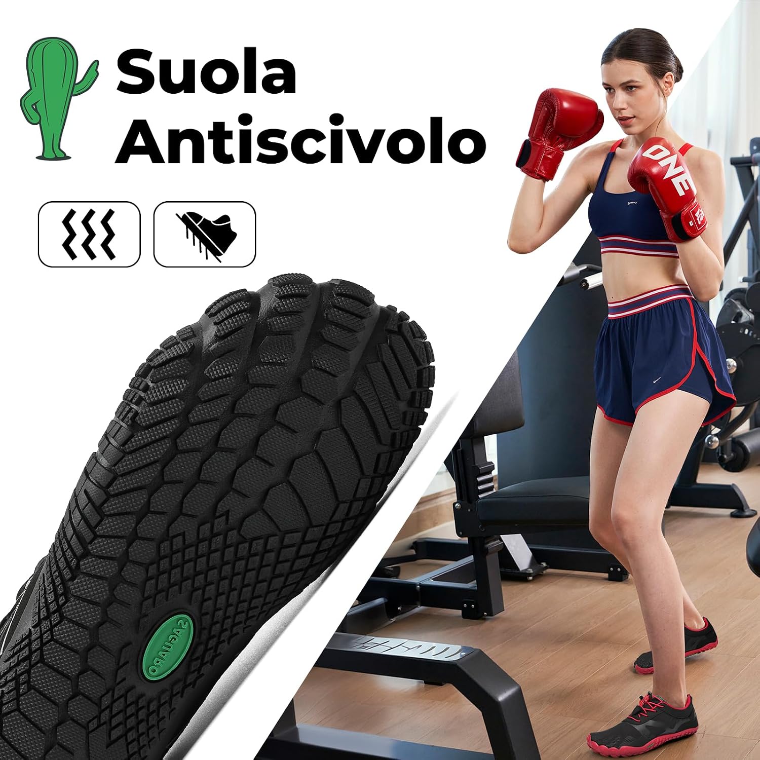 Detalle 2 de SAGUARO Scarpe Barefoot 36-48