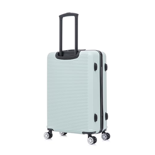 Detalle de CELIMS Maleta Mediana Verde Pastel con 4 Ruedas y Cerradura Integrada, 65 cm
