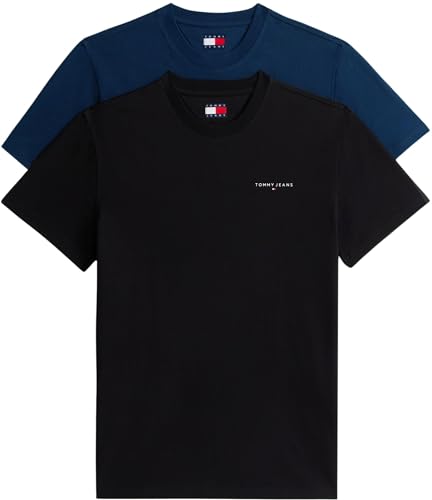 Detalle de Tommy Jeans TJM Slim Linear SS 2 unidades