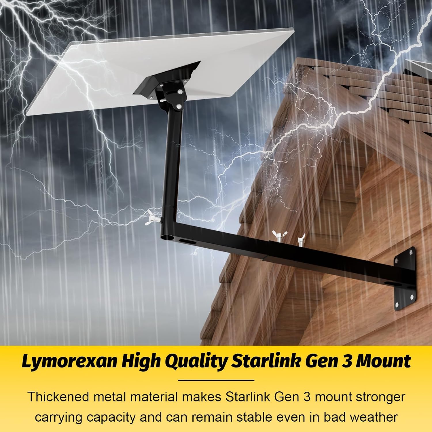 Thumbnail 6 de Ybervont Starlink Standard 4/4X Gen 3/4 Adjustable Steel Wall Mount