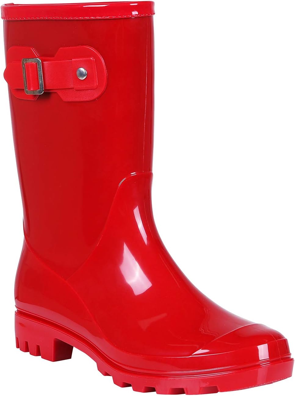 Detalle de Evshine Women's Rain Boots, Mid-Calf