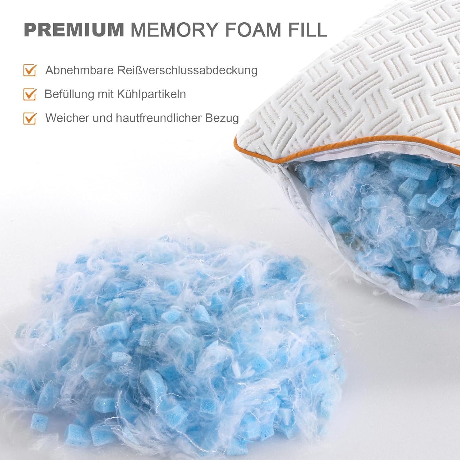 Thumbnail 2 de Twirest Kopfkissen 80x80 Memory Foam
