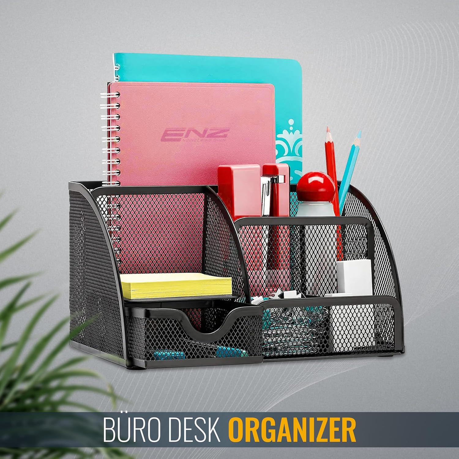 Thumbnail 1 de RICOO B001-B organizer scrivania 22x14x13 cm 🗂️