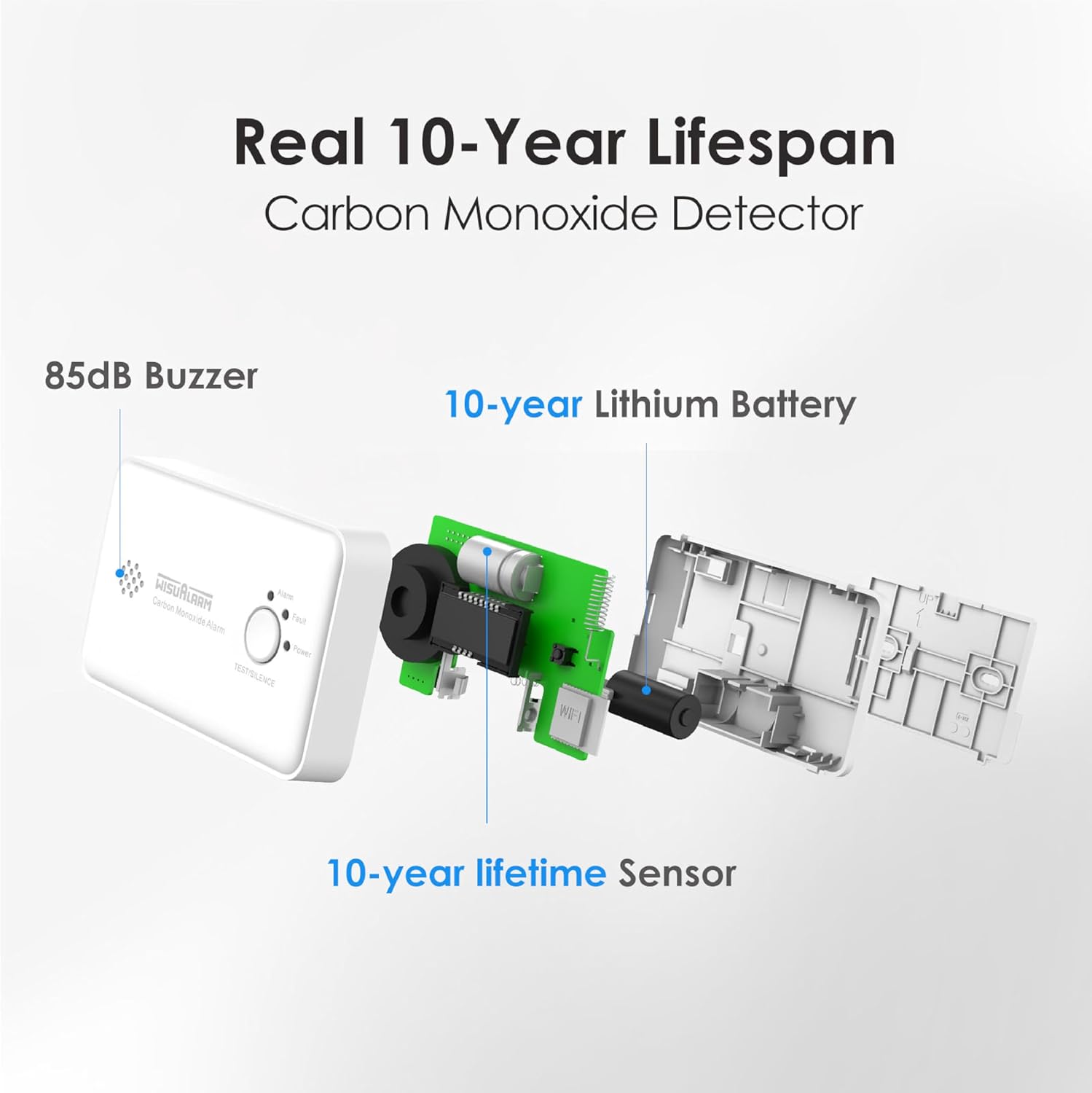 Thumbnail 3 de Carbon Monoxide Detector 10‑Year Battery