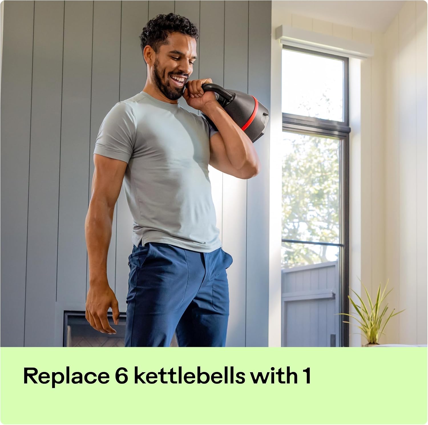 Detalle de Bowflex adjustable kettlebell, 8–40 lb