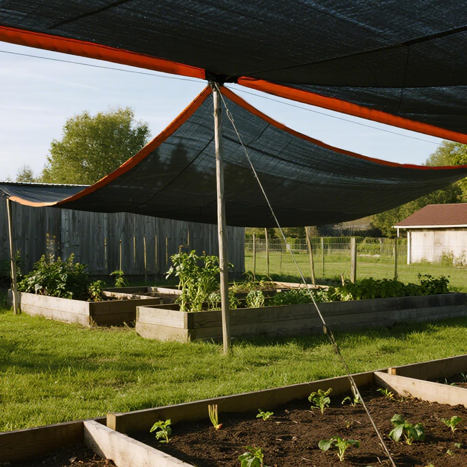 Thumbnail 1 de winemana 50% Shade Cloth for Garden (10x20 FT) Breathable Mesh Tarp with Grommets