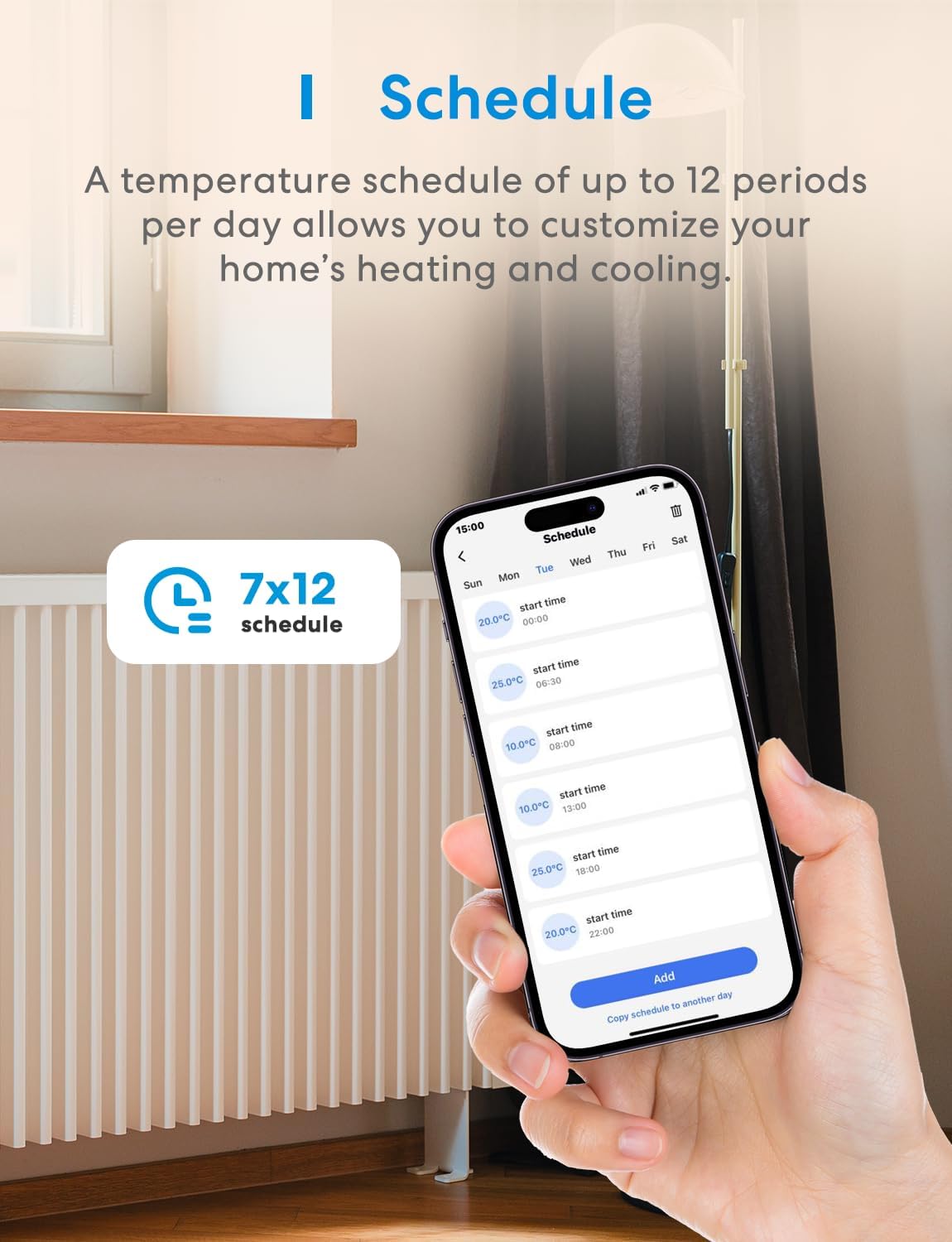 Detalle de Meross Smart Thermostat Temperaturregler 16 A 🔌