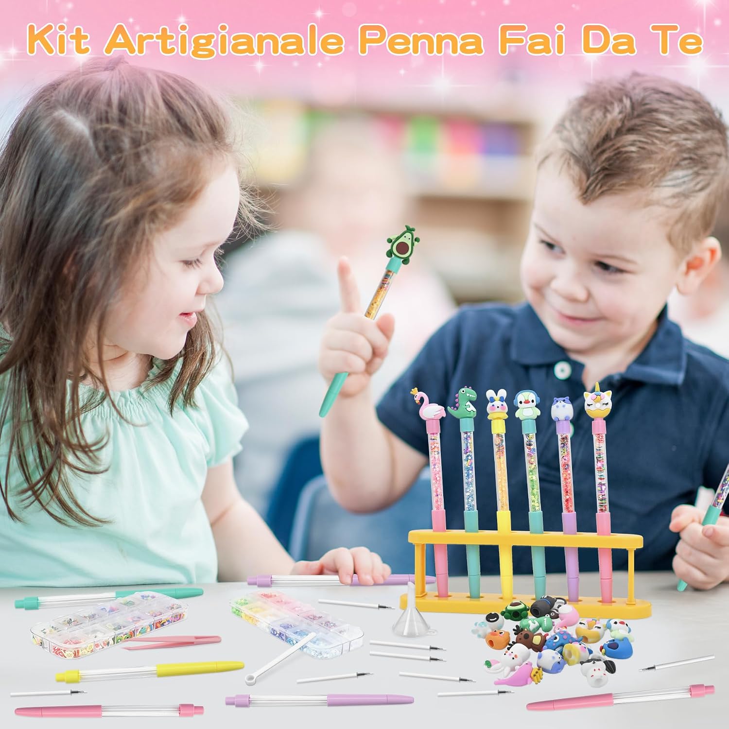 Thumbnail 4 de FEMBW Laboratorio delle Penne: kit manualità per bambini con accessori e ricariche