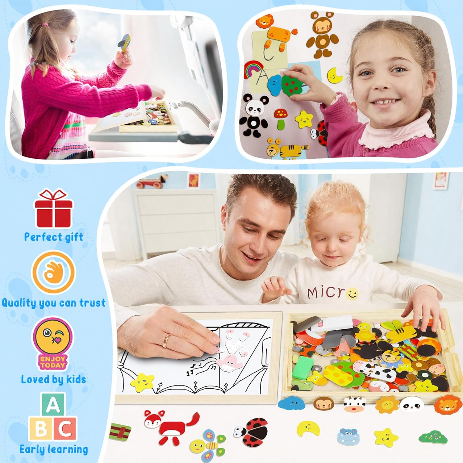 Thumbnail 3 de COOLJOY 100+ Wooden Magnetic Puzzle