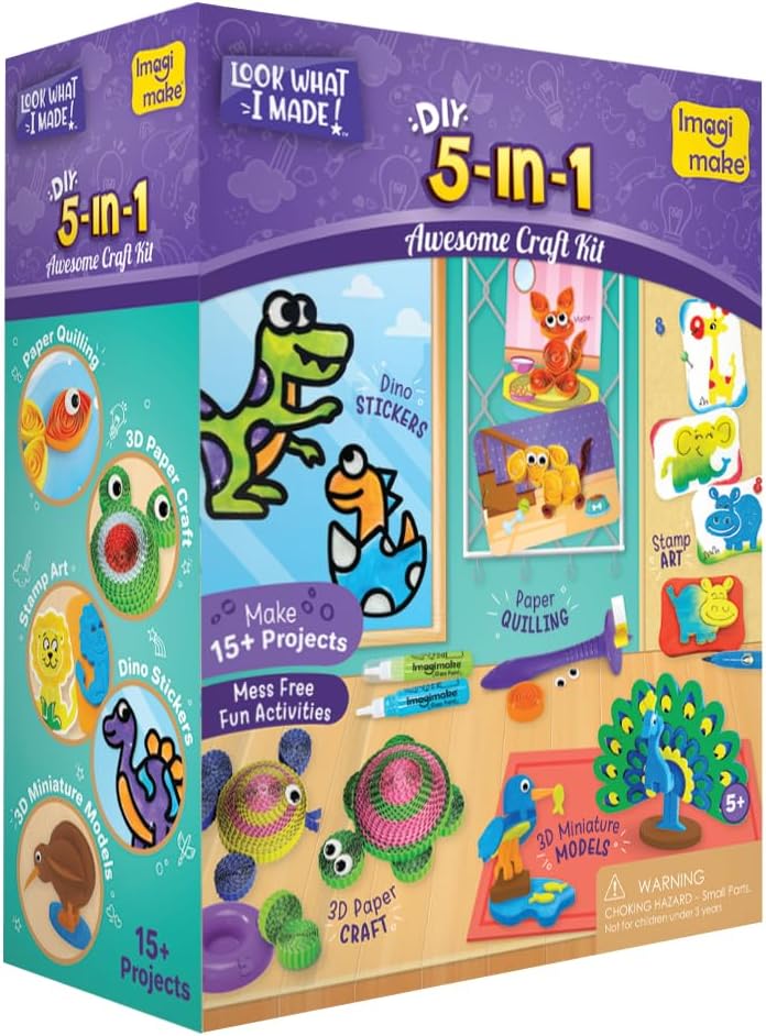Detalle de Imagimake Kids Craft Kit, 5-in-1