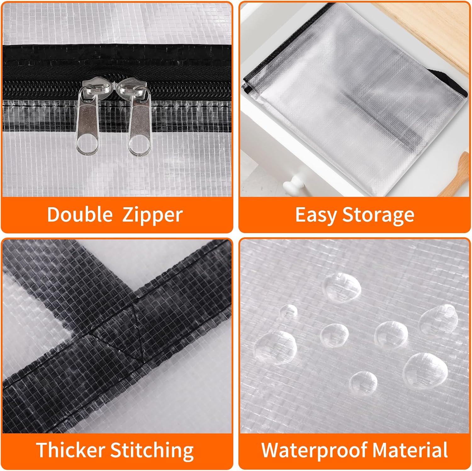 Detalle de TasticTotes Clear Storage Bags 40L