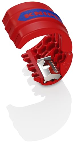 Detalle de KNIPEX BiX Schneider 90 22 10 BK – Präzises Schneiden von Kunststoffrohren und Dichthülsen