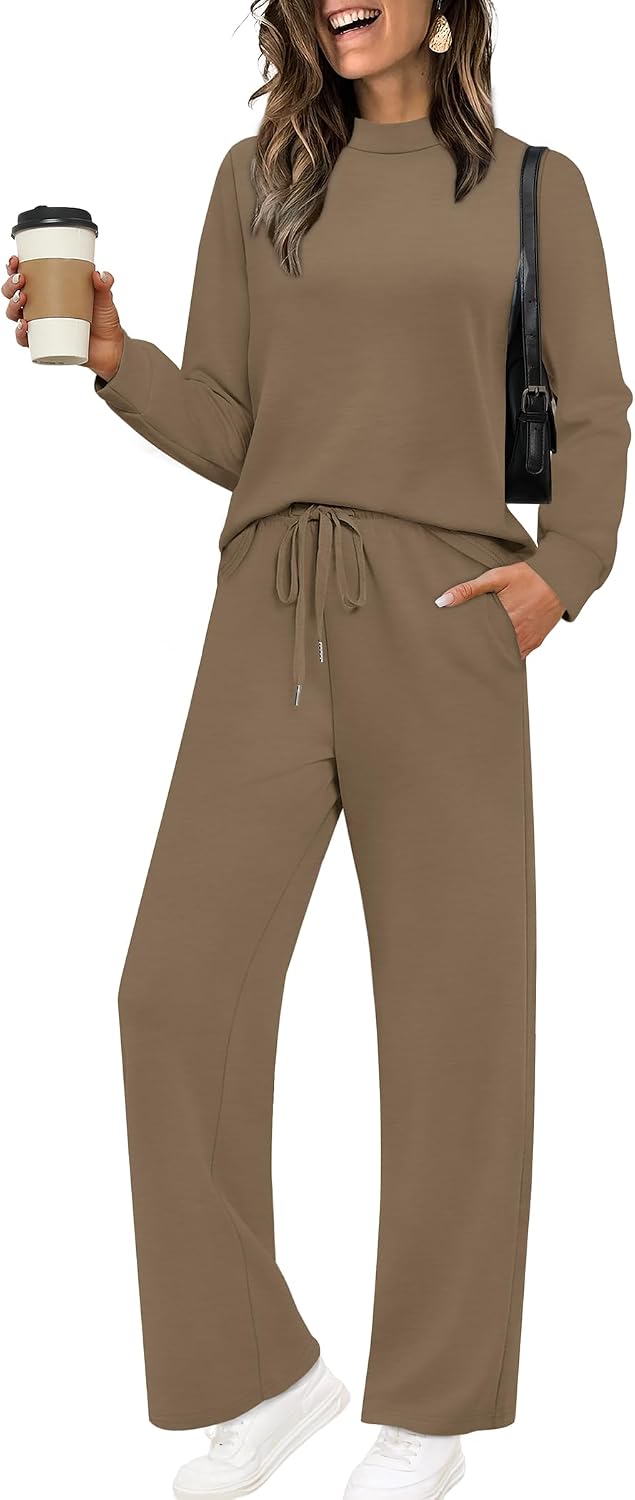 Detalle de Sampeel Two Piece Set Mock Neck Loungewear XS-2XL