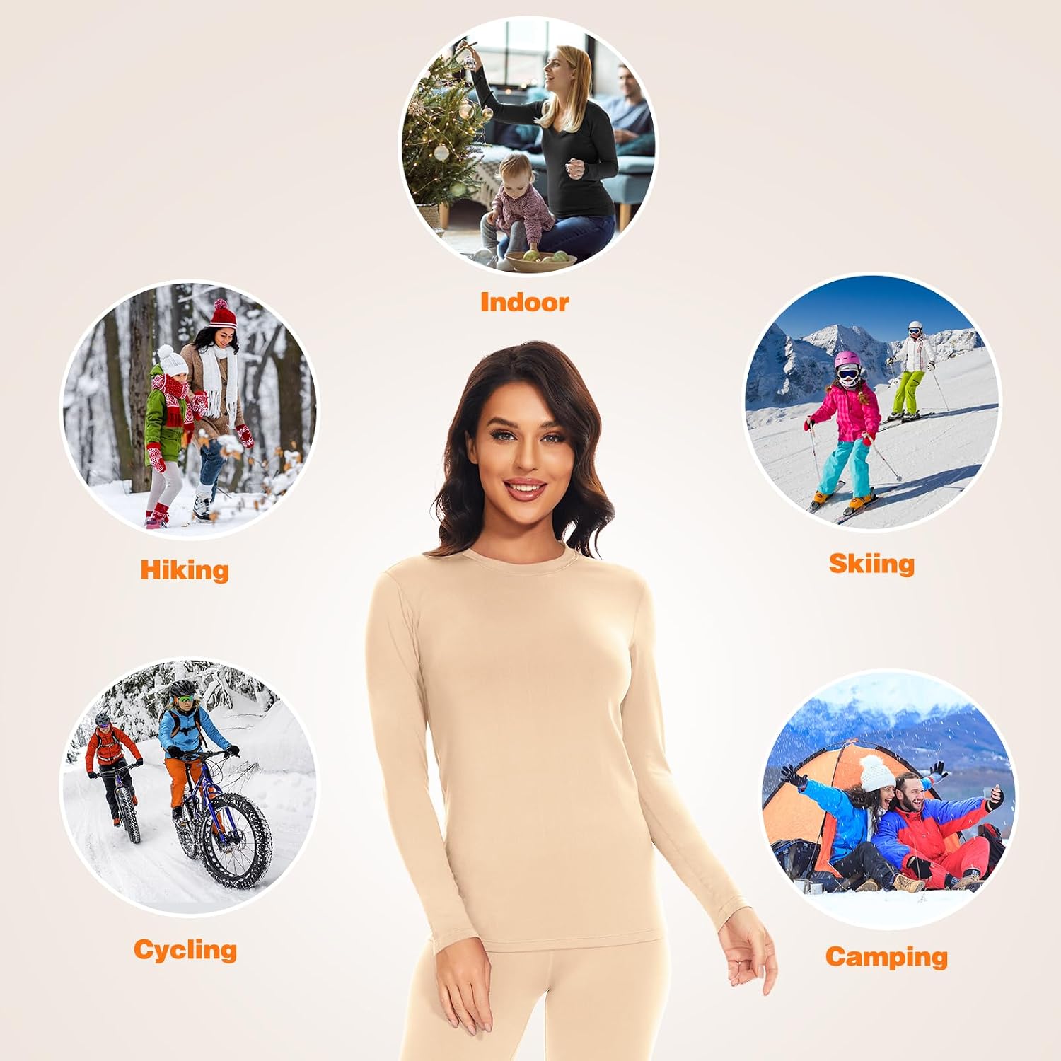 Thumbnail 4 de SIMIYA Women Thermal Base Layer Set Thermal Underwear