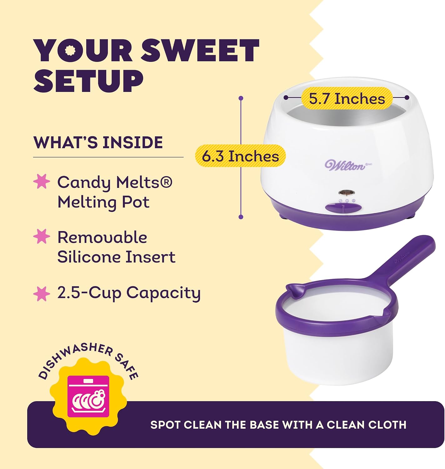 Thumbnail 5 de Wilton Candy Melts Melting Pot 2.5-cup 🍫