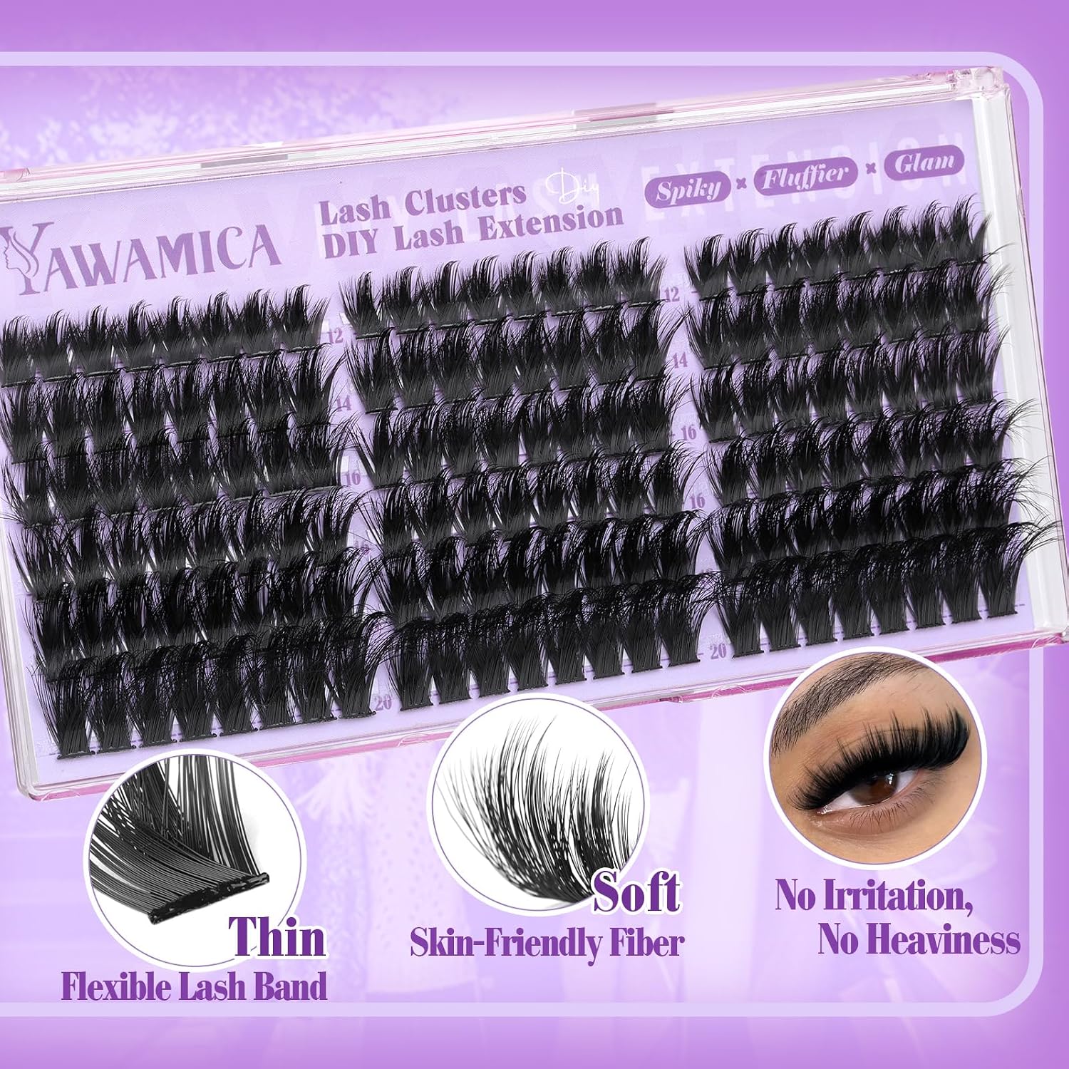 Detalle 2 de Spiky Lash Cluster Extensions 200D