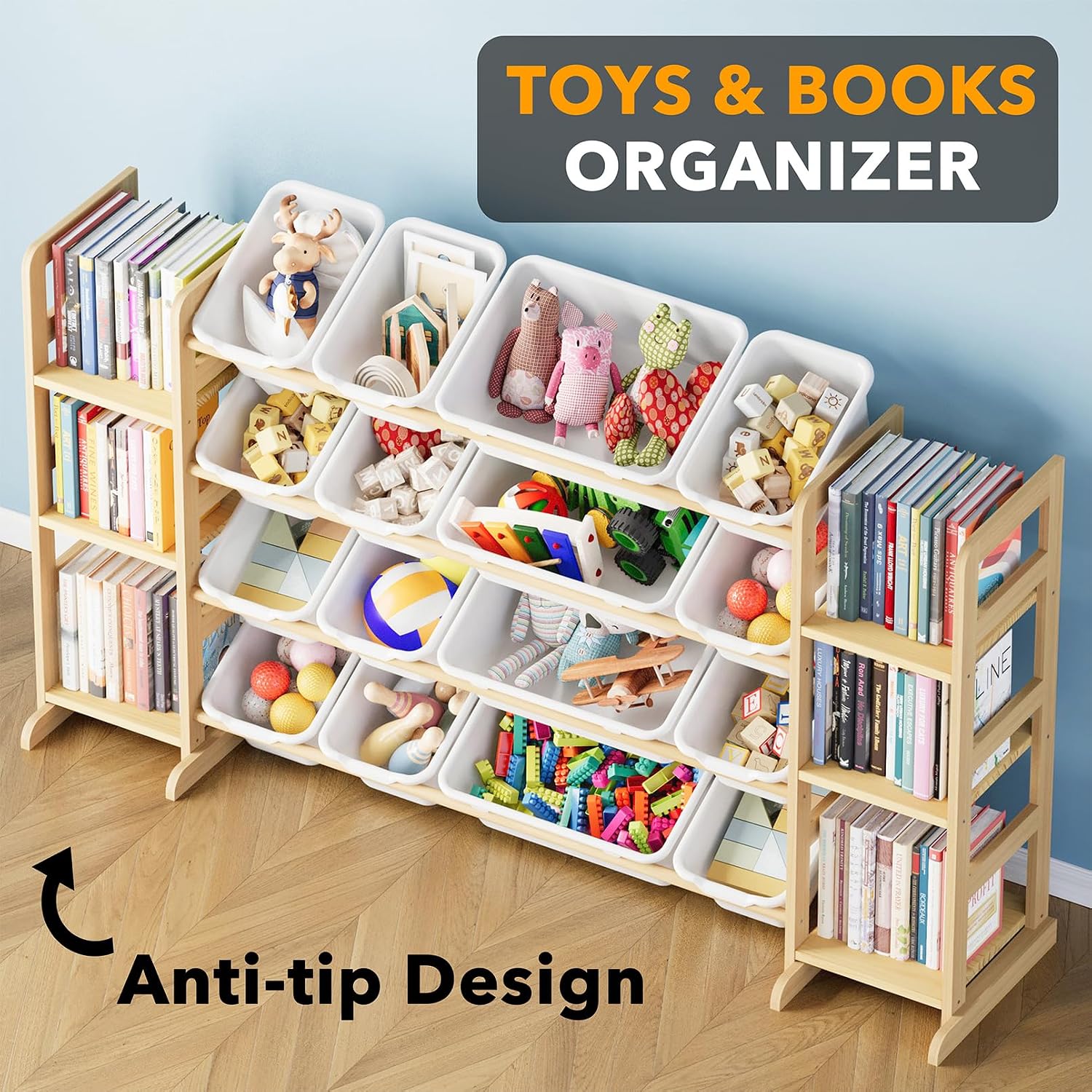 Thumbnail 3 de SpaceAid Toy Storage Organizer 6 Shelves