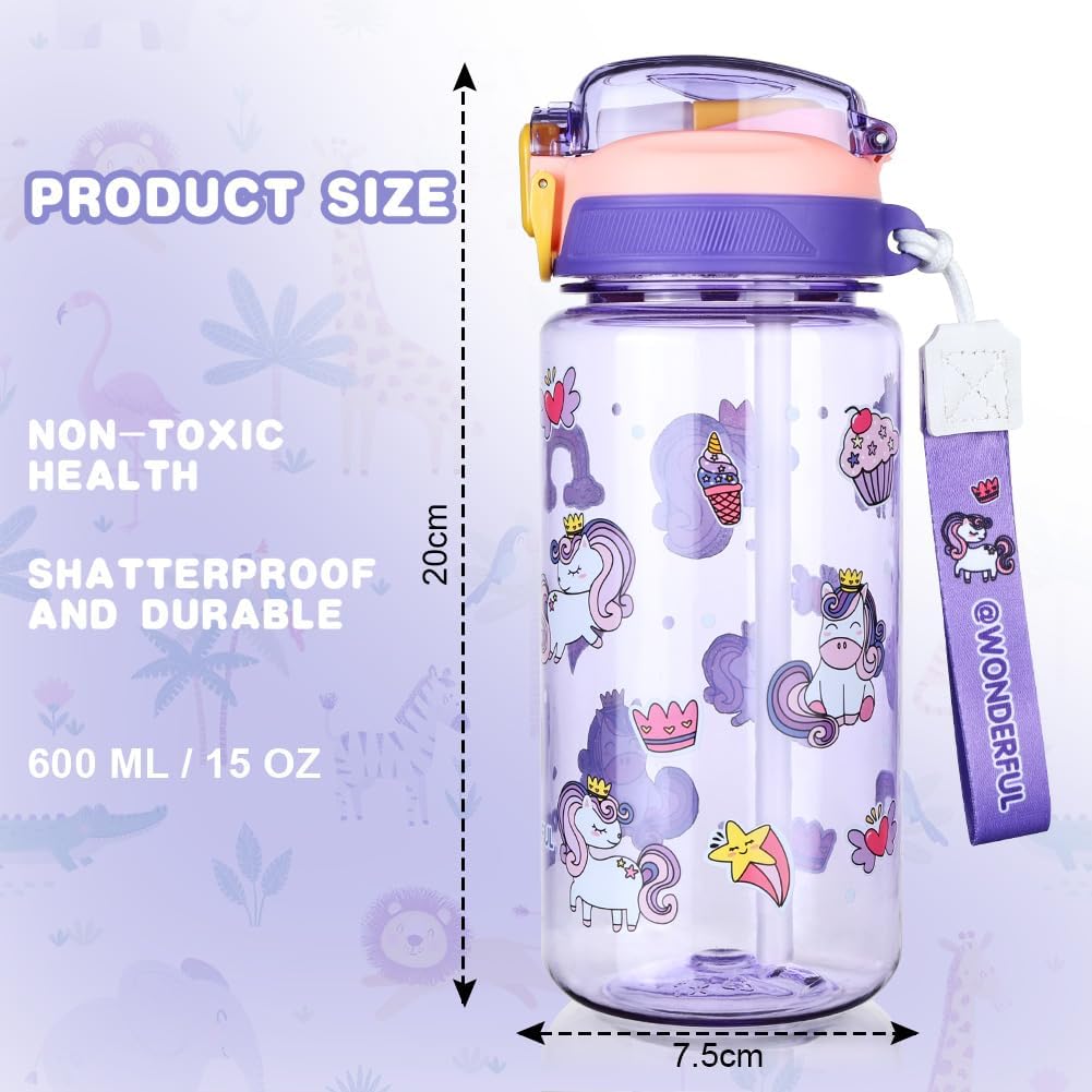 Thumbnail 4 de flintronic 600ml Trinkflasche Kinder 📘