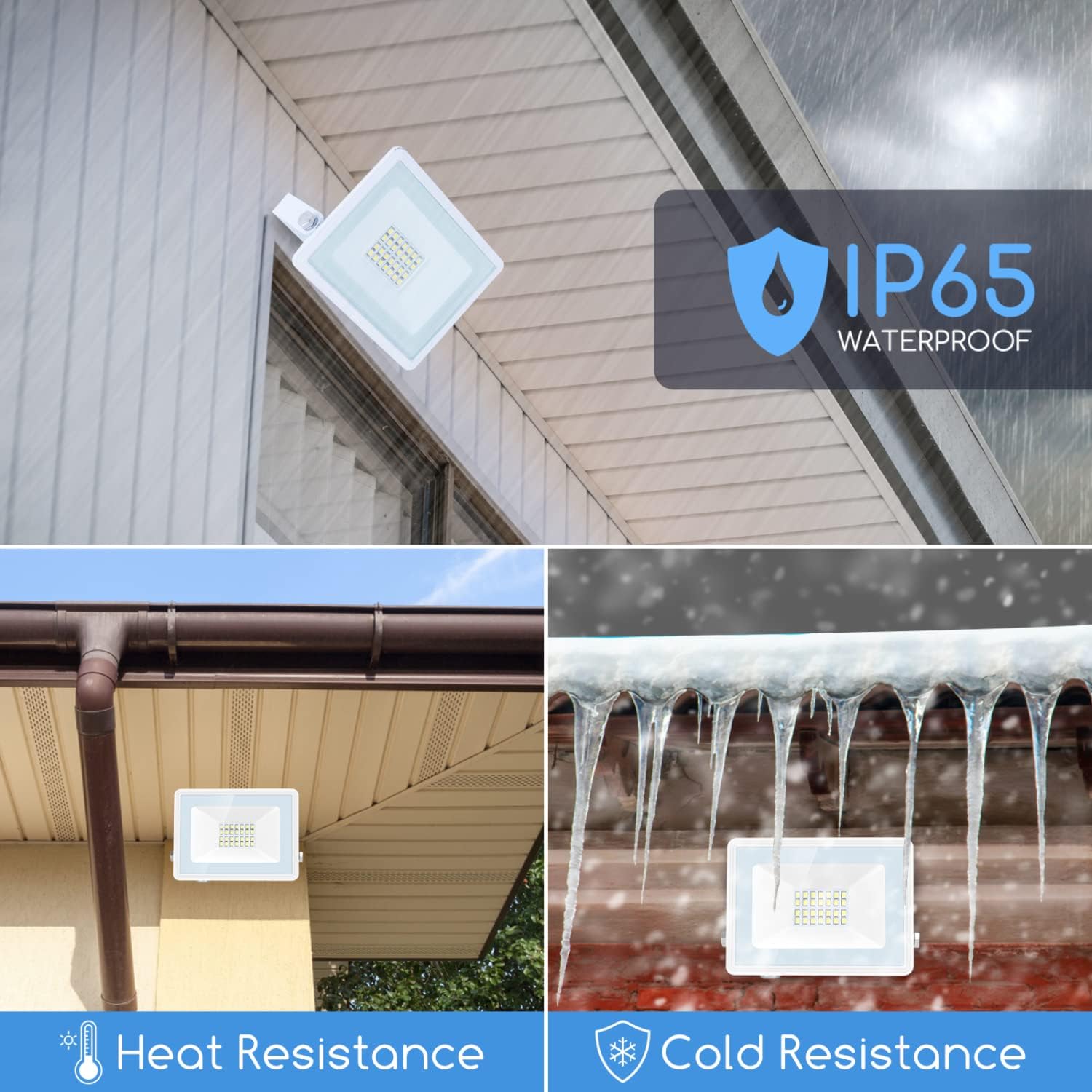 Detalle 2 de Aigostar Foco LED Exterior 20W IP65 - Iluminación de Seguridad