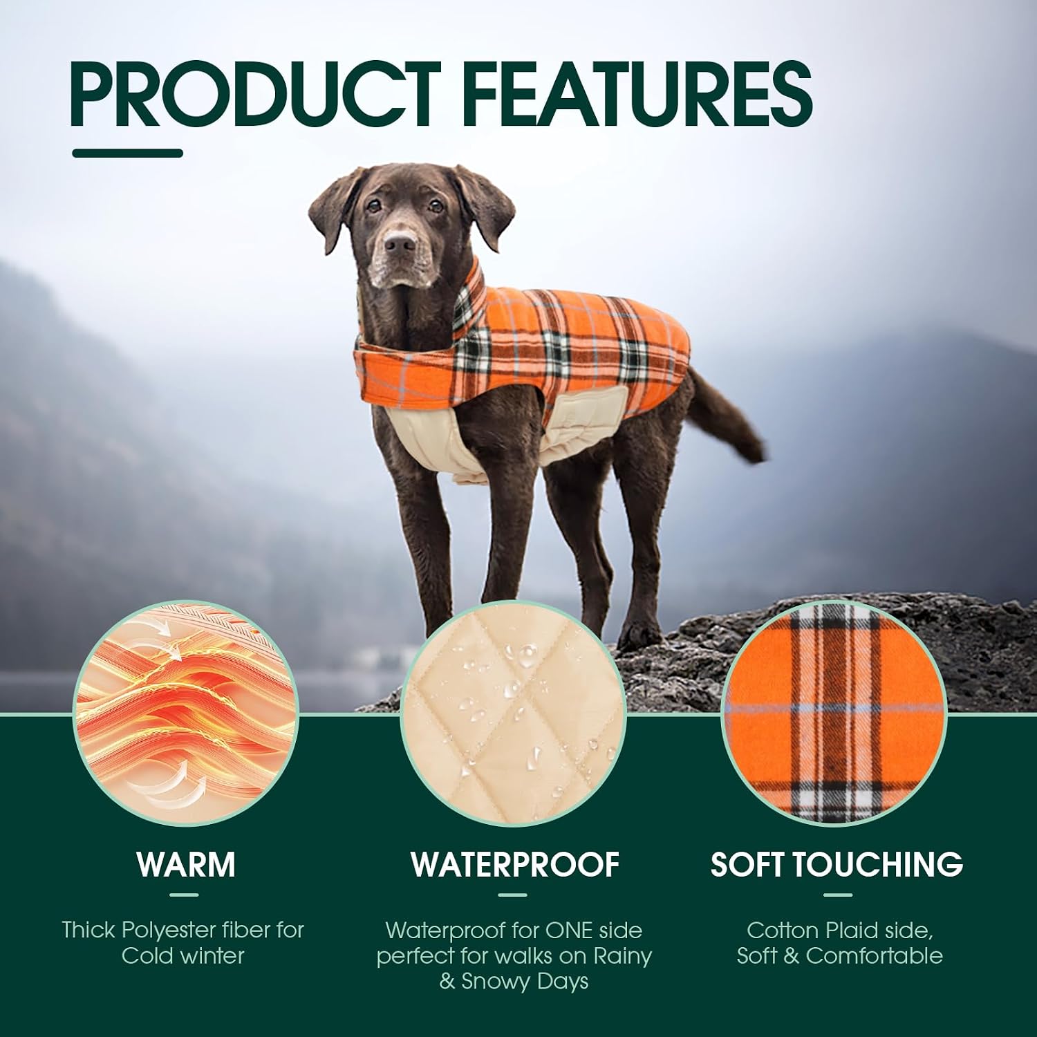Thumbnail 2 de Kuoser dog coat, size L