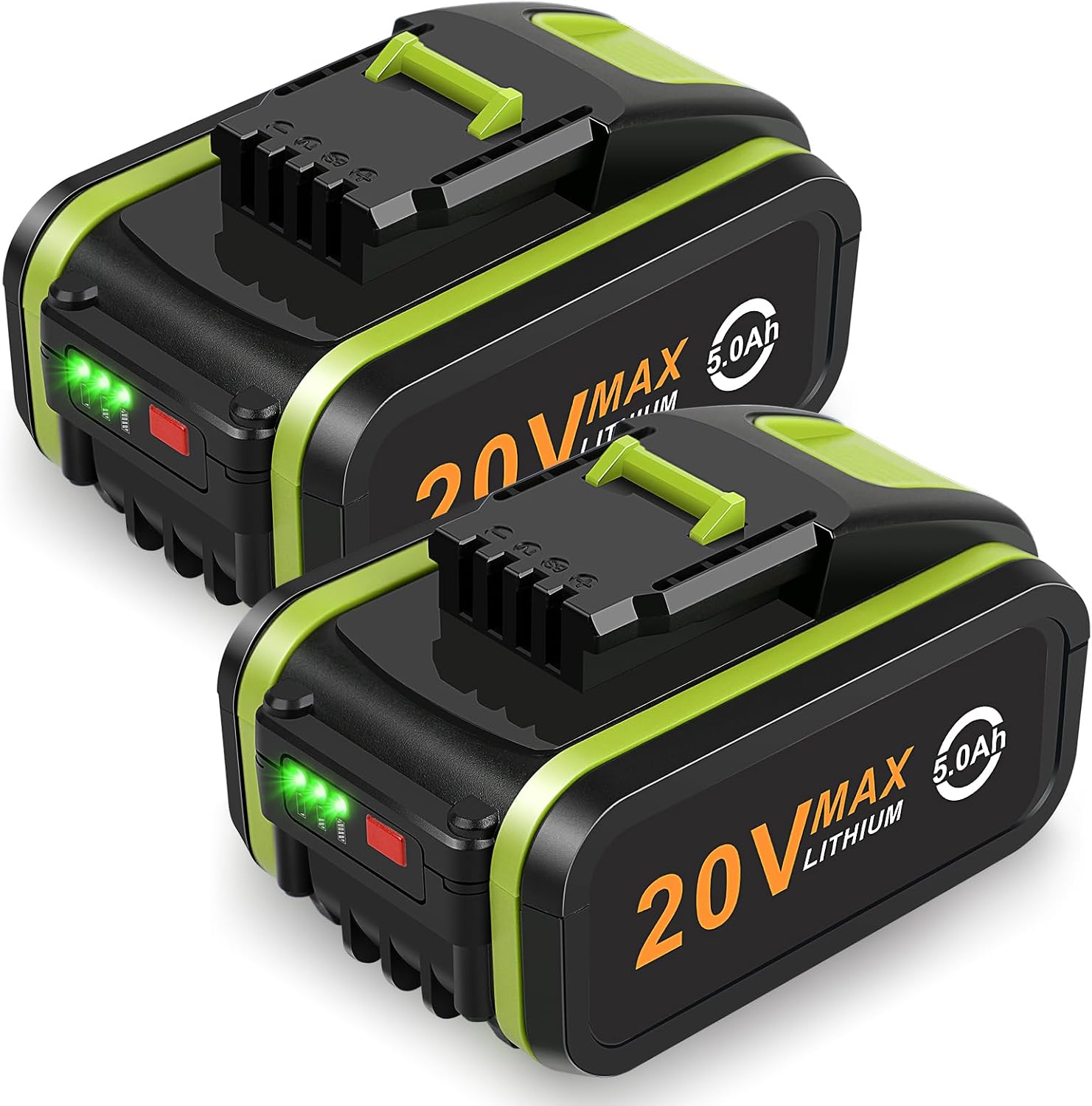 Detalle de ASUNCELL 2 Pack 20V Battery for Worx