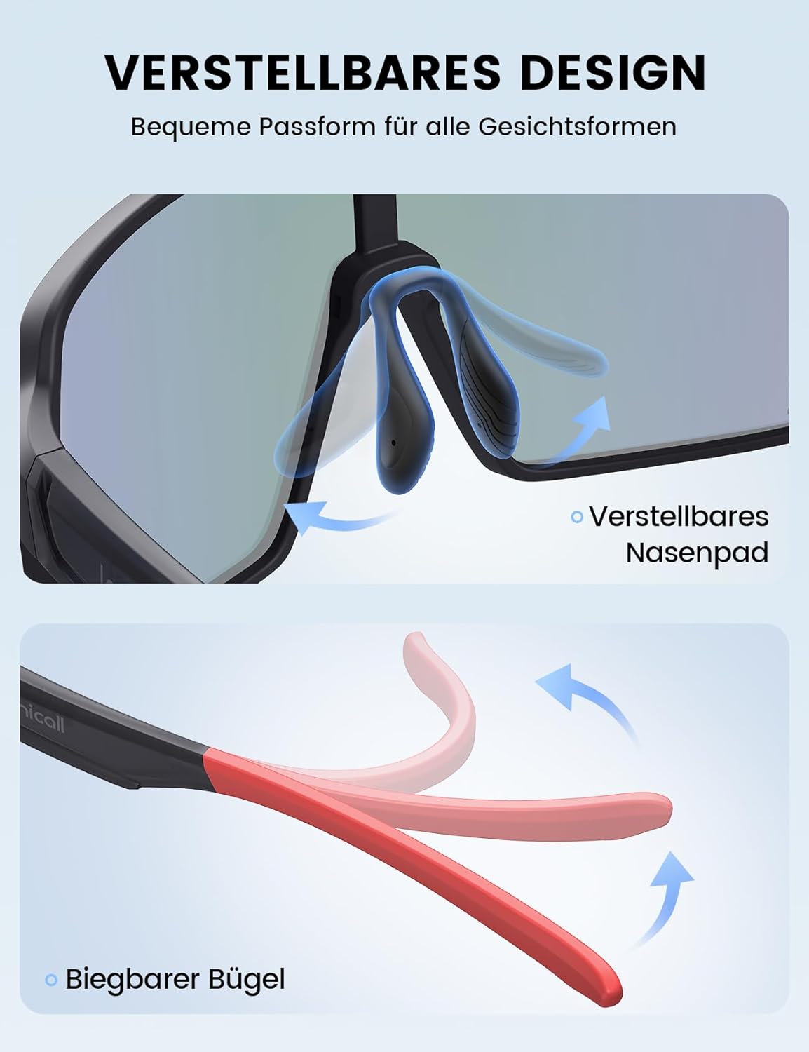 Thumbnail 5 de Lamicall XL Fahrradbrille - polarisierte UV400 29g
