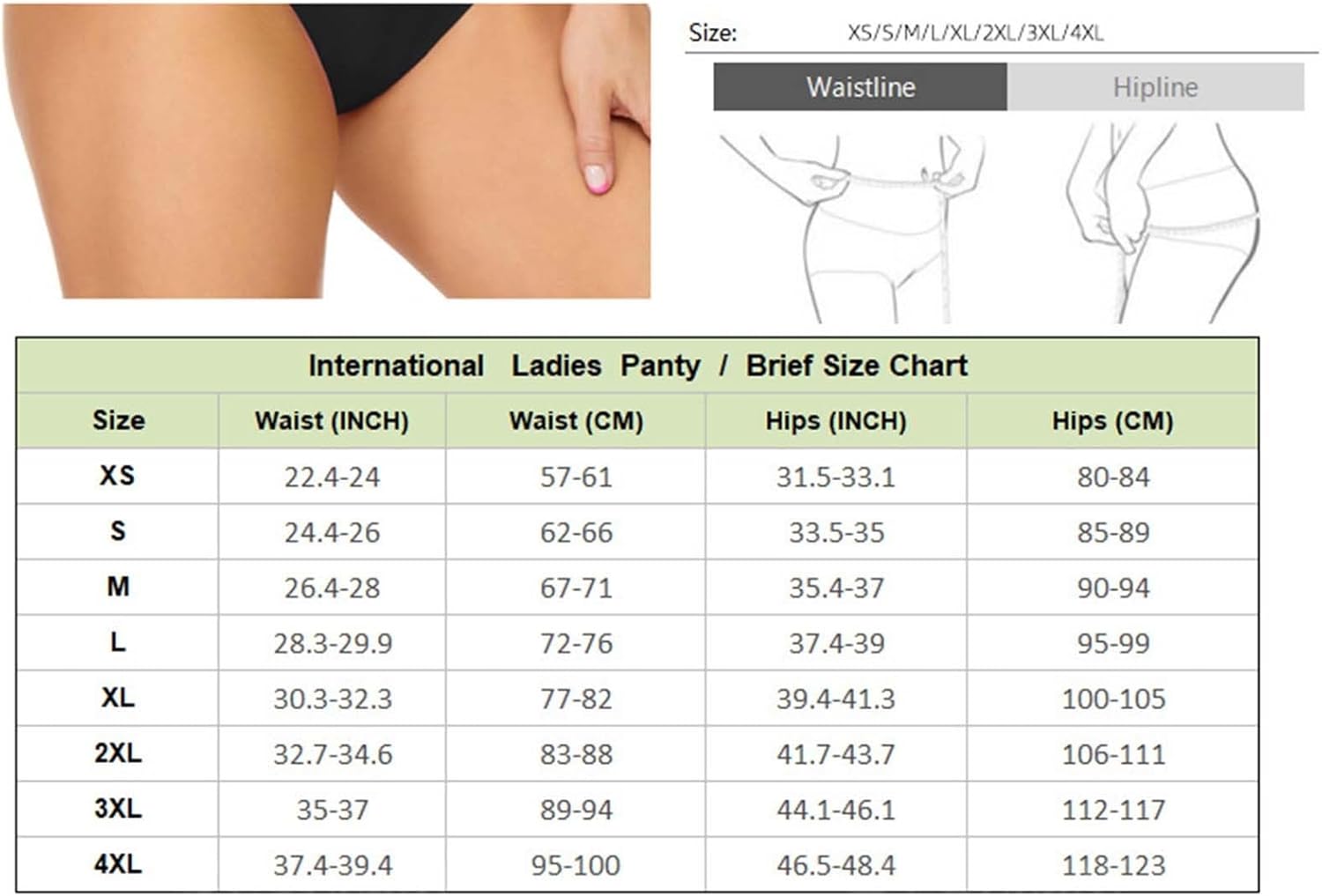 Detalle 2 de riou Maillot de bain menstruel femme et fille – bikini hypoallergénique et imperméable, bas absorbant en V-Shape