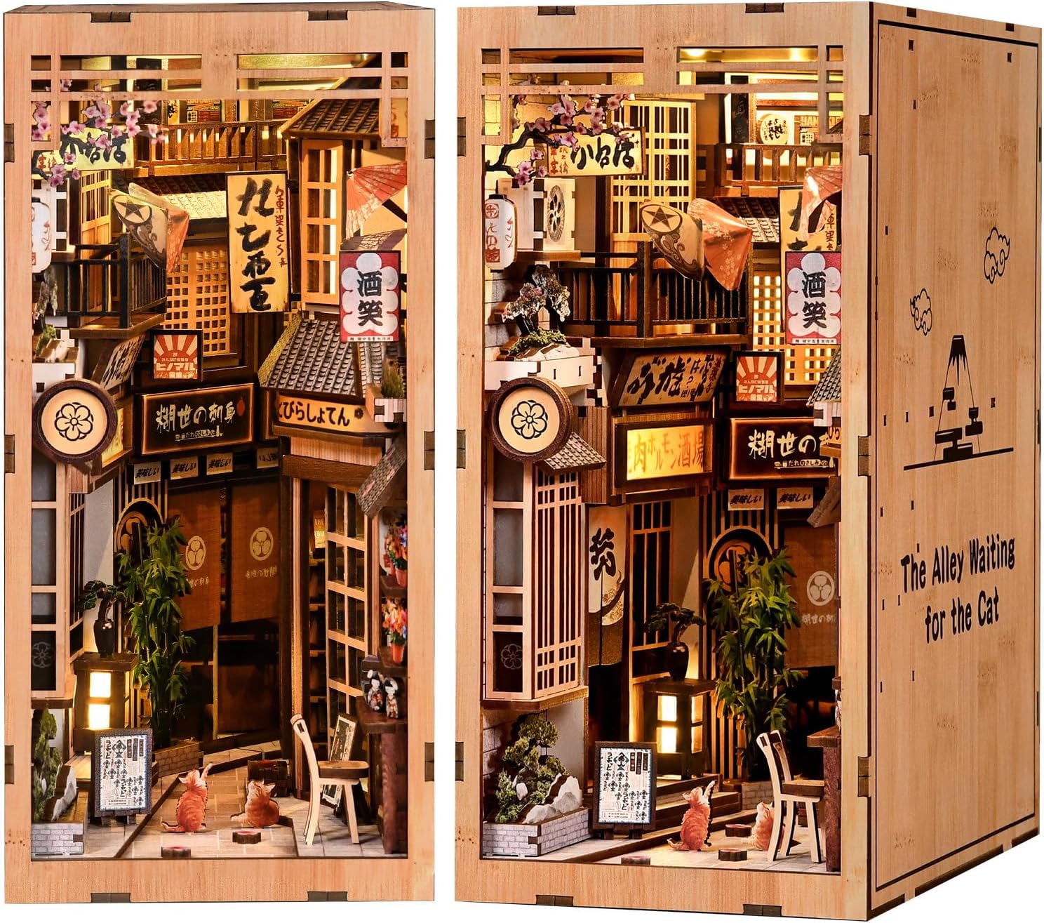 Thumbnail 6 de CRIOLPO Kit Book Nook DIY “Casa in miniatura” con luci LED da montare (modellismo 3D)