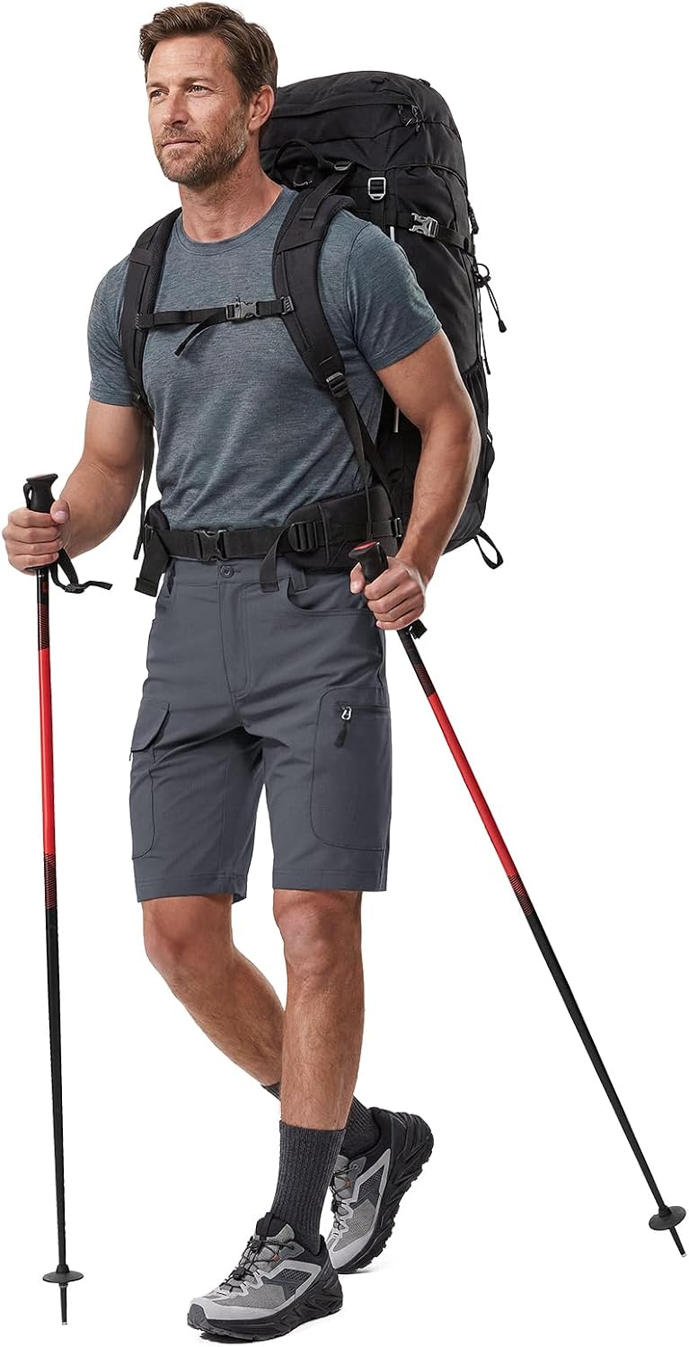 Detalle 2 de Hiauspor Men's Hiking Cargo Shorts 9