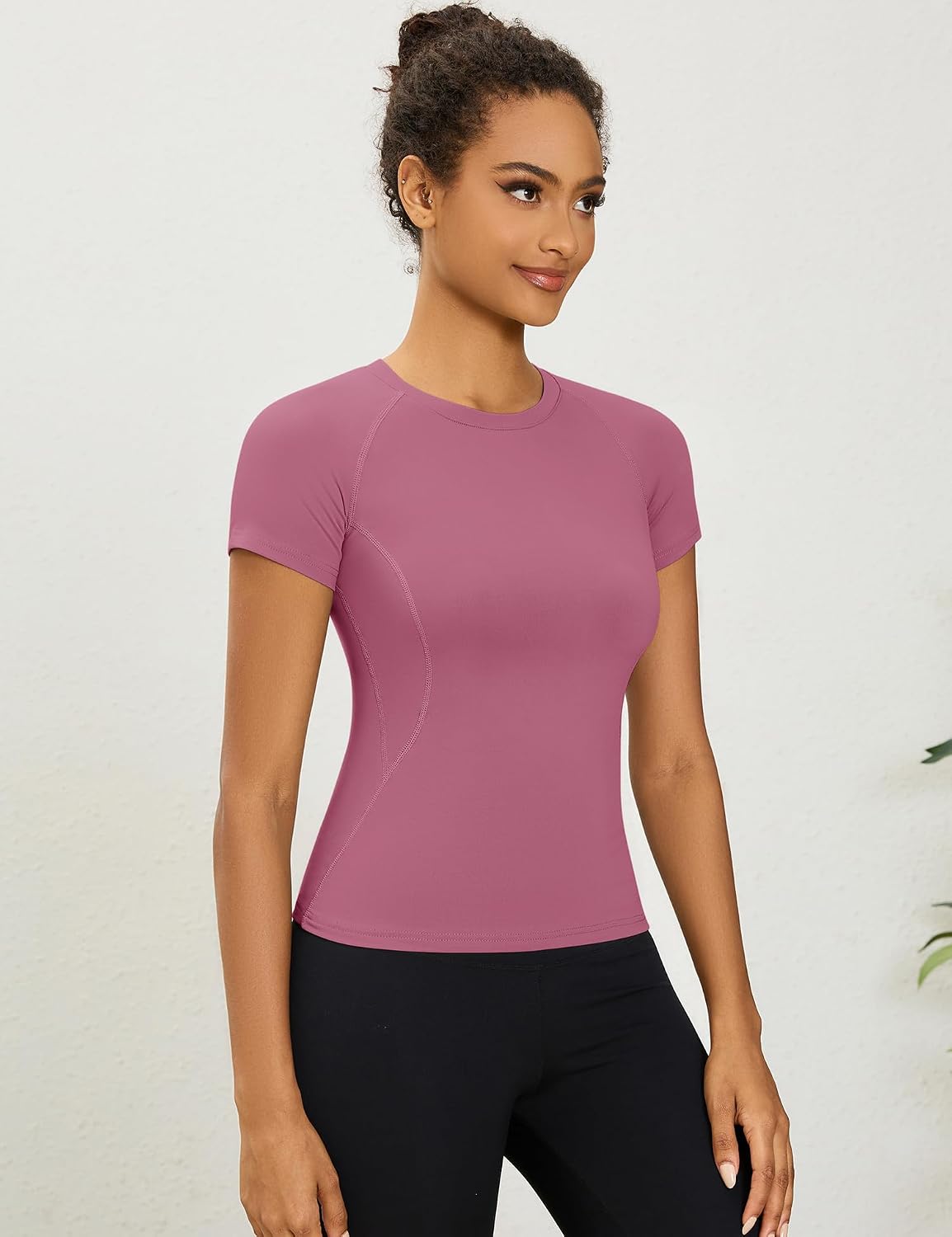 Detalle de Rapbin Damen Sportshirt Rundhals mit 85%