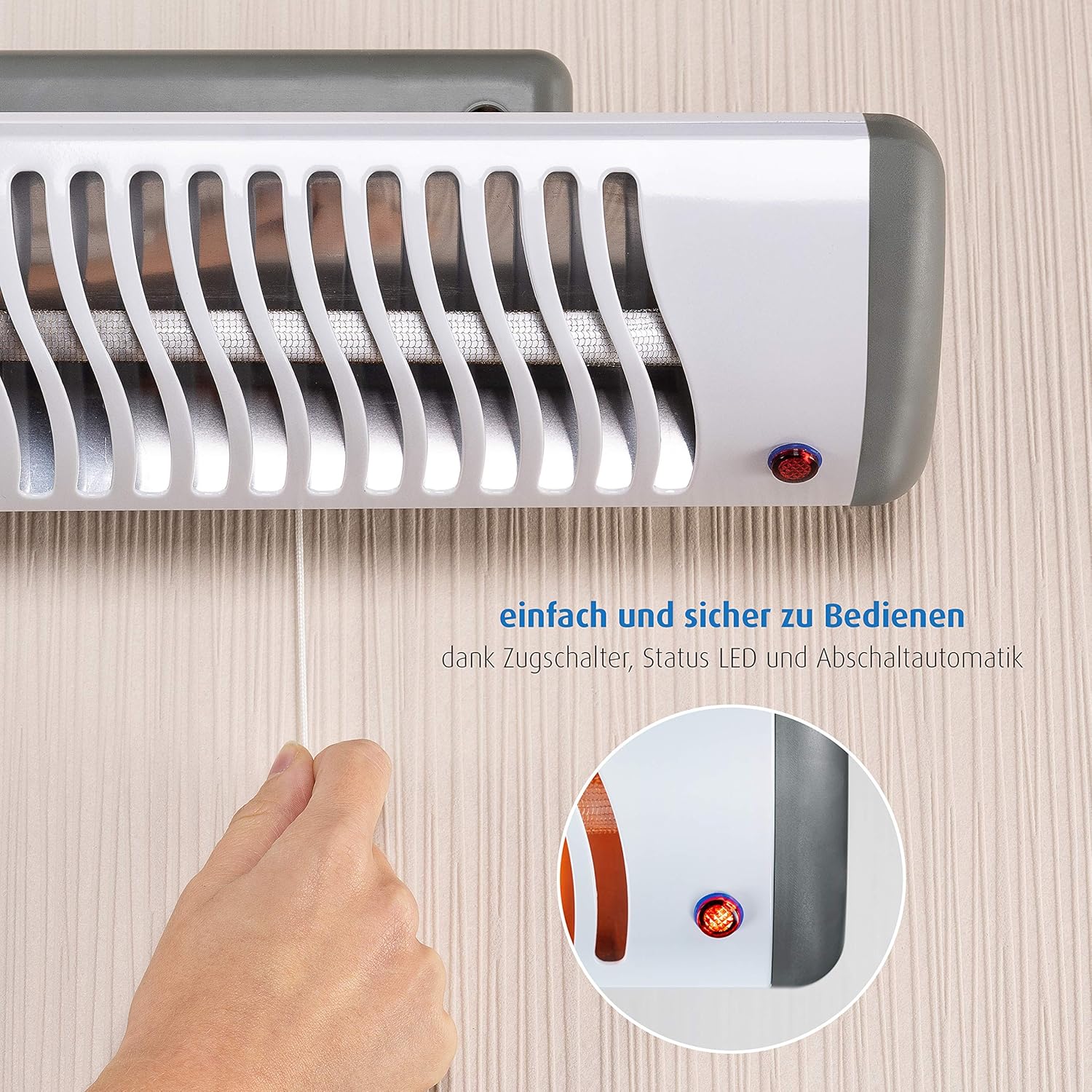 Thumbnail 2 de Reer EasyHeat - Lampada riscaldante da parete per bambini, design compatto