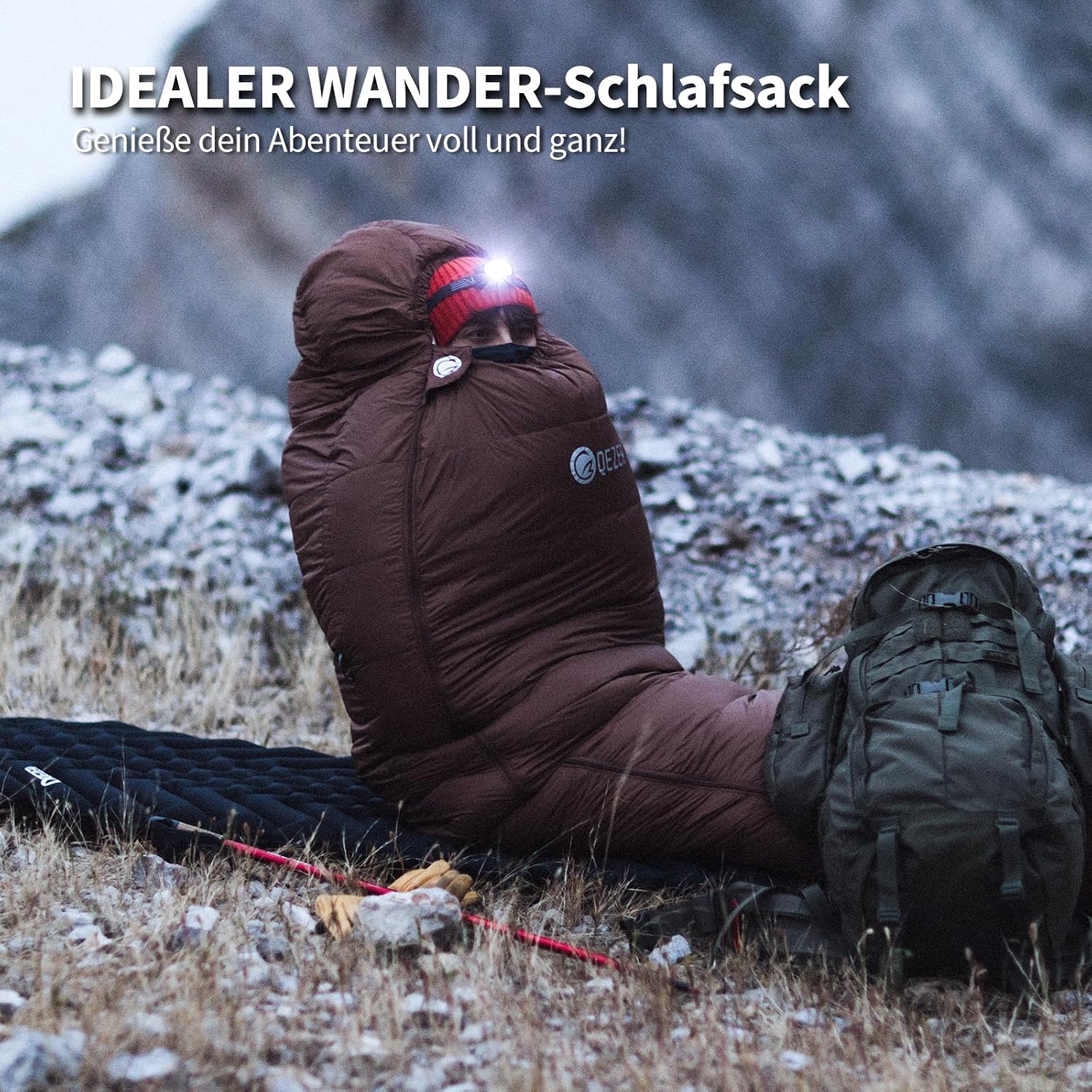 Thumbnail 6 de QEZER Daunenschlafsack 650er Entendaunen