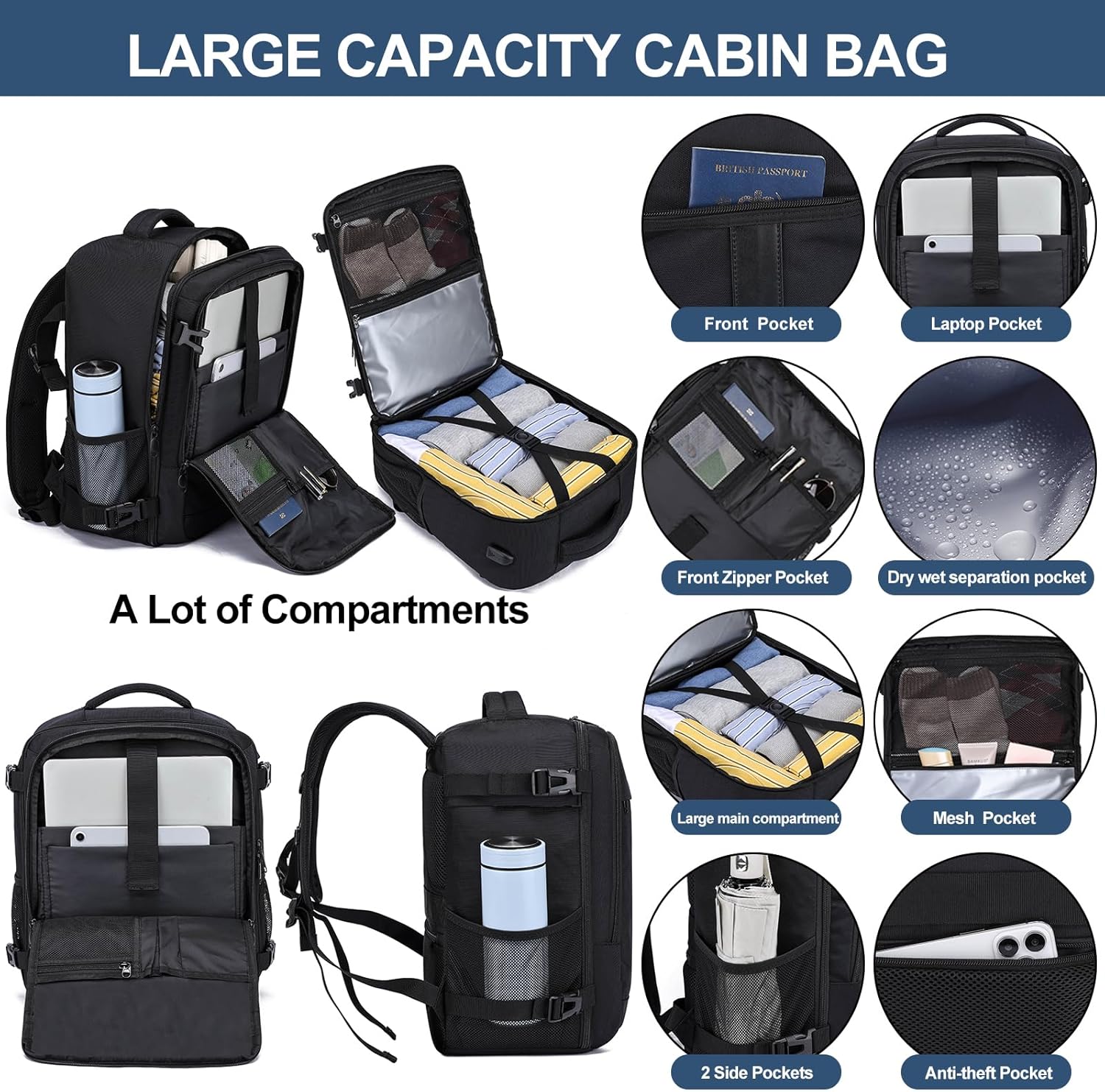 Thumbnail 3 de Ryanair cabin bag 40x30x20 24L underseat