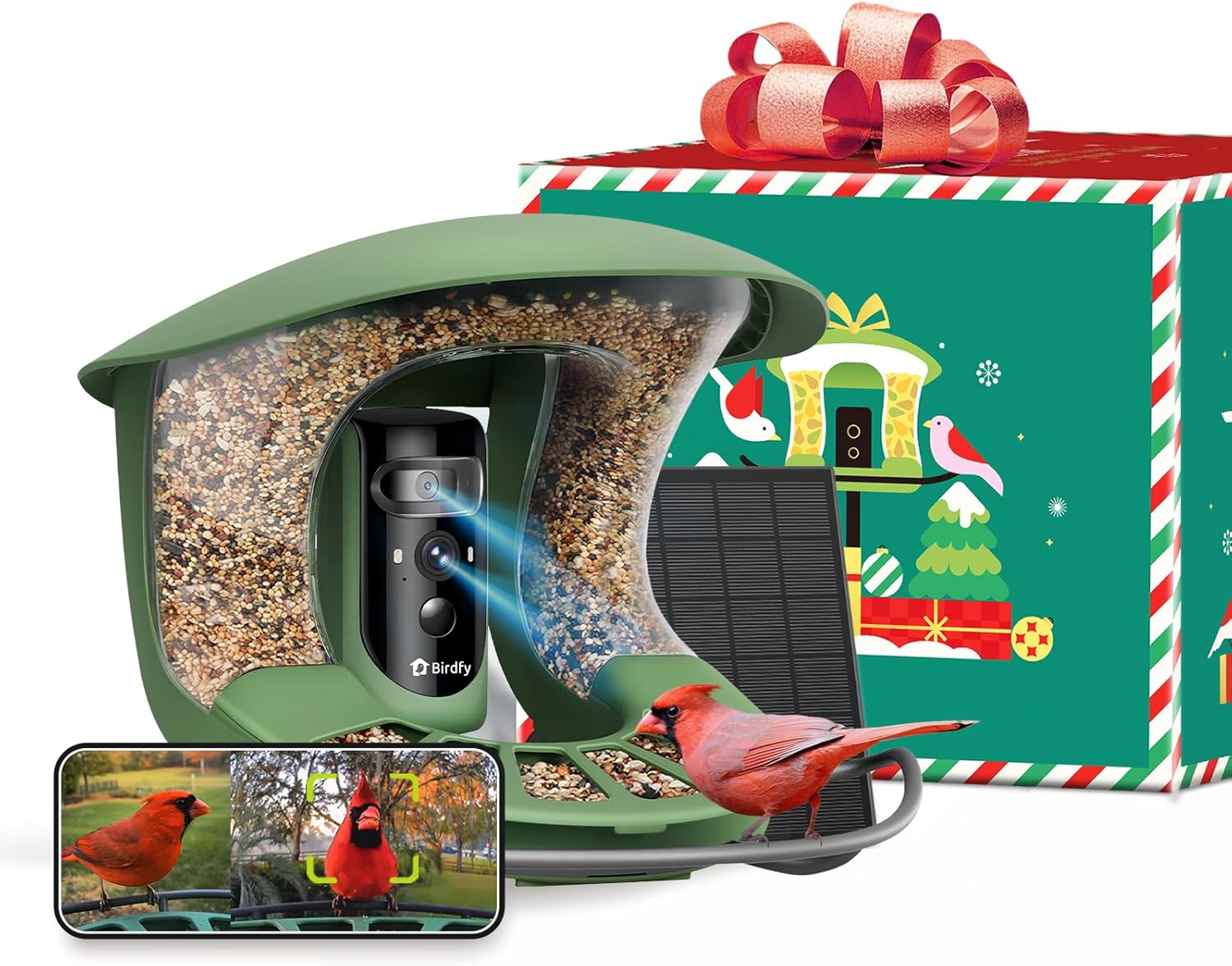 Detalle de Birdfy 2 Smart Bird Feeder with Camera – Dual-Lens AI Birdwatching Masterpiece