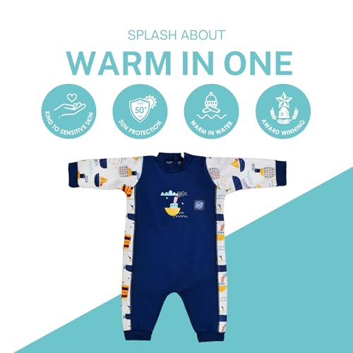Thumbnail 1 de Splash About Warm in One Tug Boats 3–6 meses traje húmedo para bebé