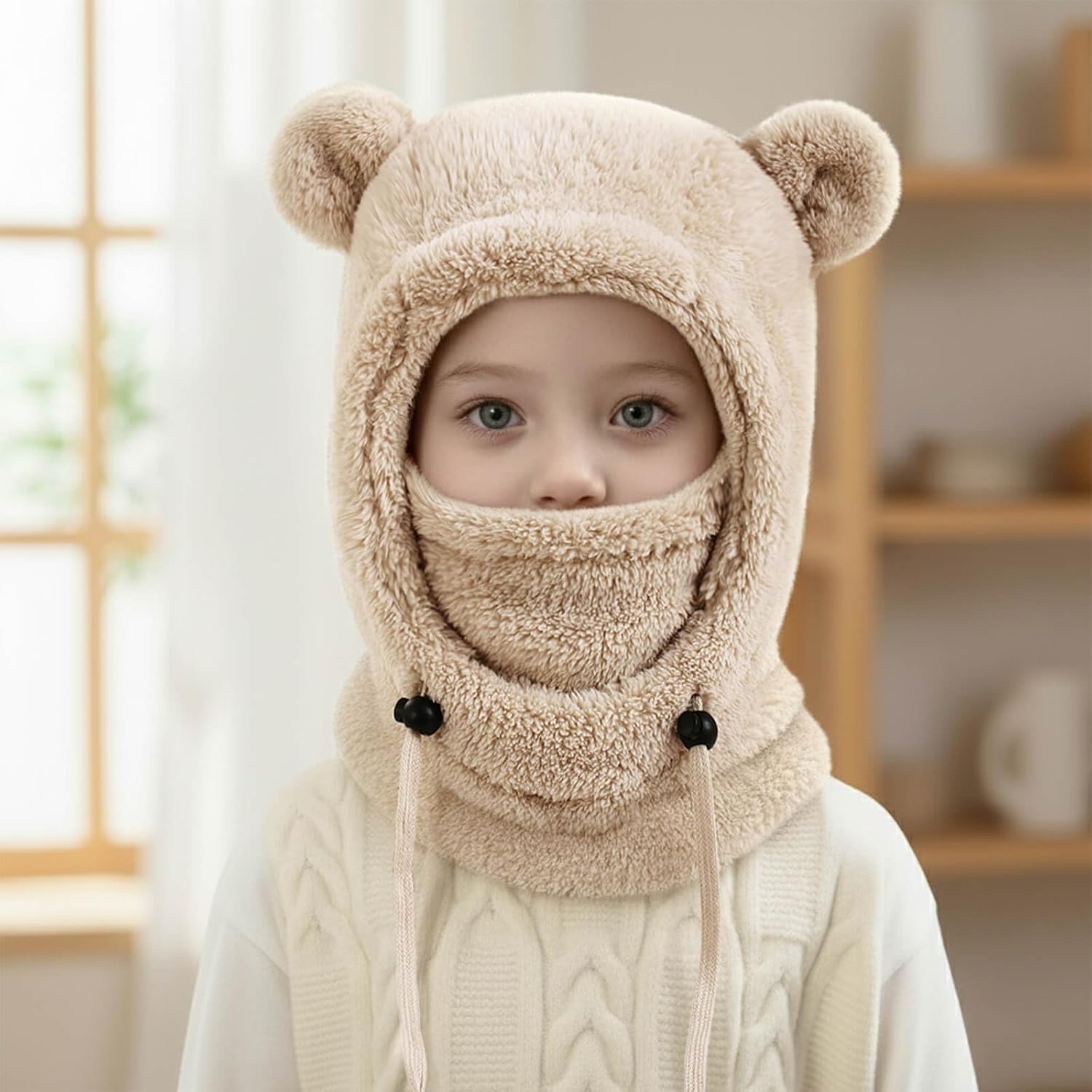 Thumbnail 2 de DRESHOW Thermische Sturmhaube Kinder – winddichte Fleece-Balaclava für 3–10 Jahre
