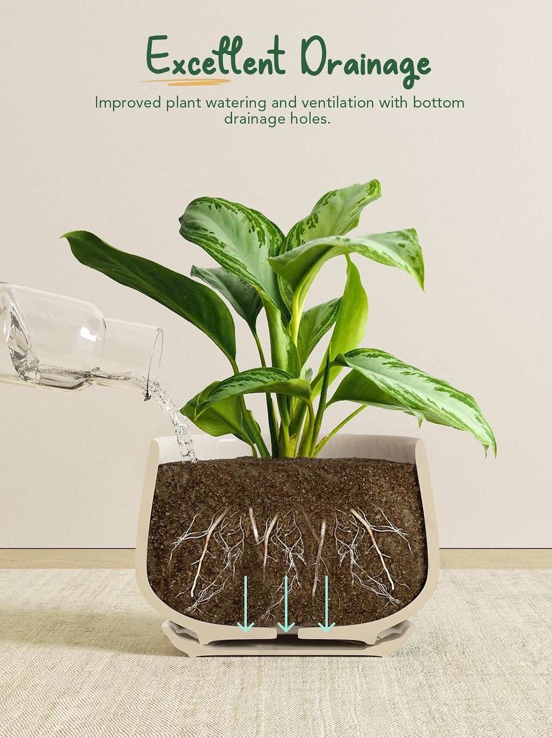 Thumbnail 3 de LE TAUCI Plant Pots 16.5 cm set of 3