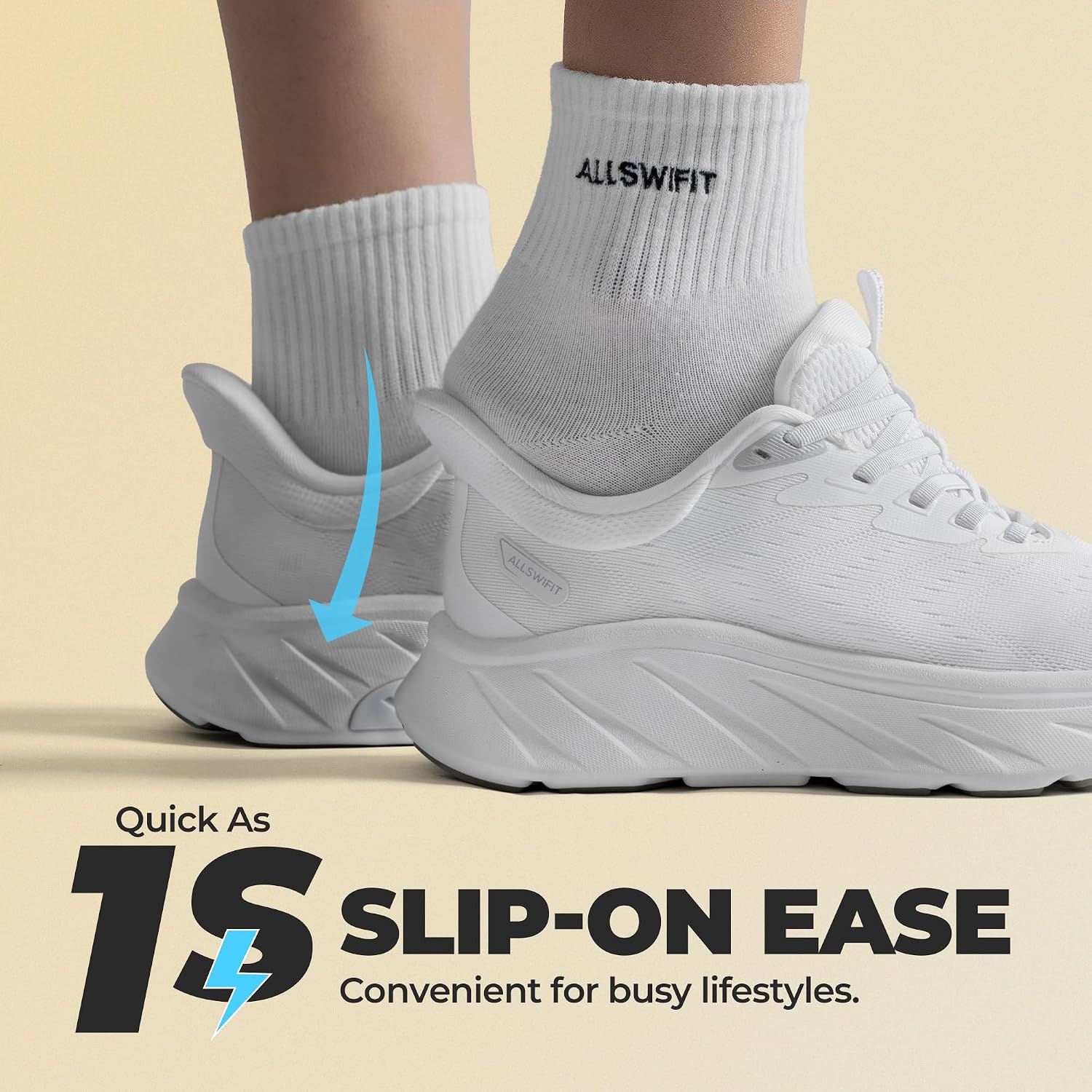 Detalle 2 de ALLSWIFIT Slip On Stability Walking Shoes