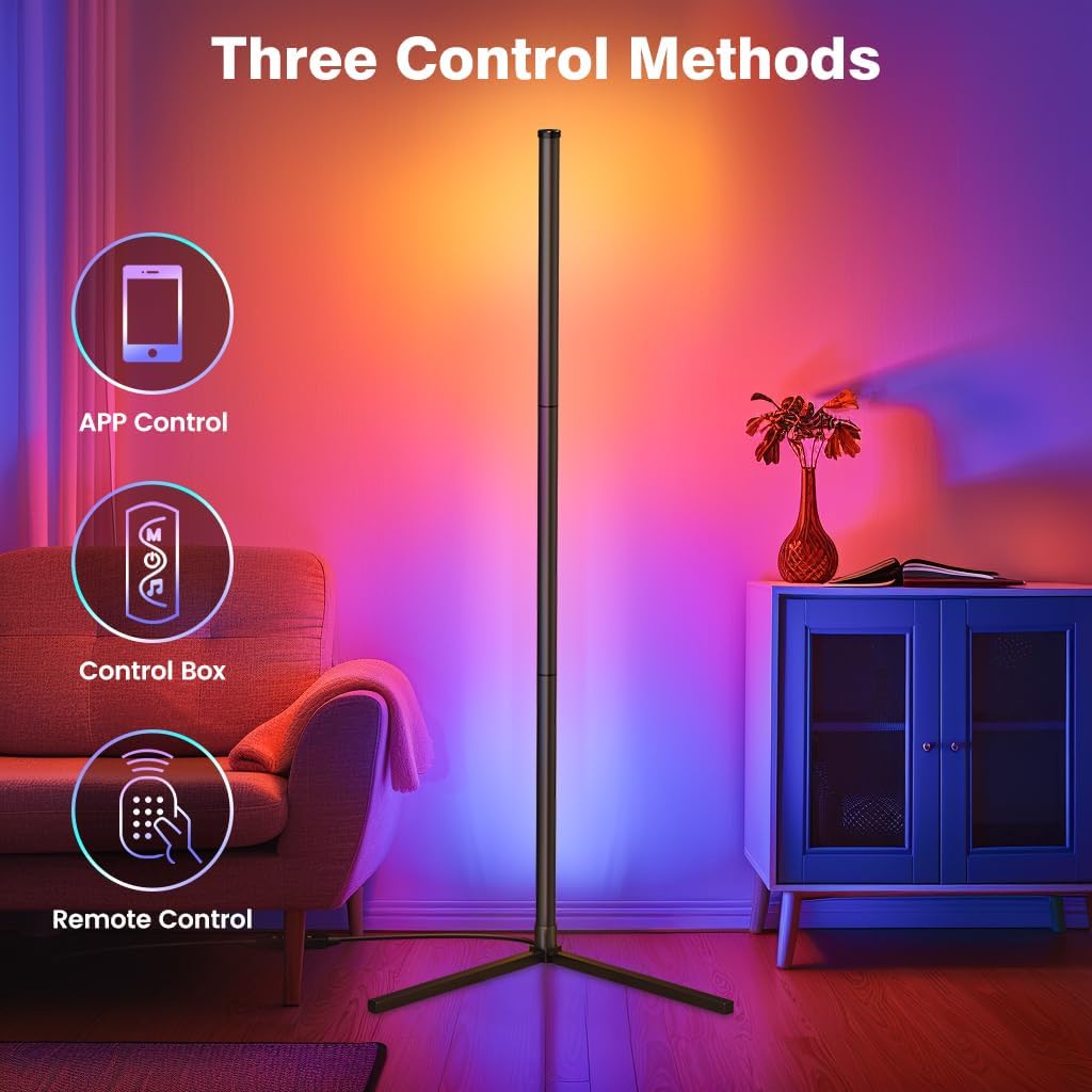 Detalle 2 de riyo Led Floor Lamp 130 cm RGB