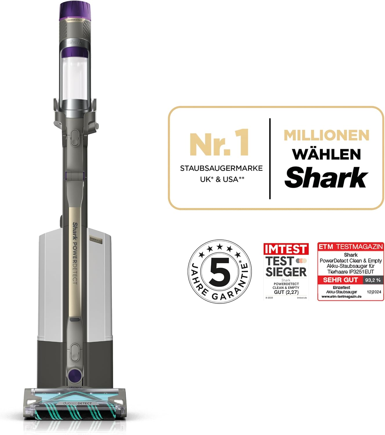 Detalle 2 de Shark PowerDetect Clean & Empty Akku-Staubsauger für Haustierbesitzer – DuoClean Detect